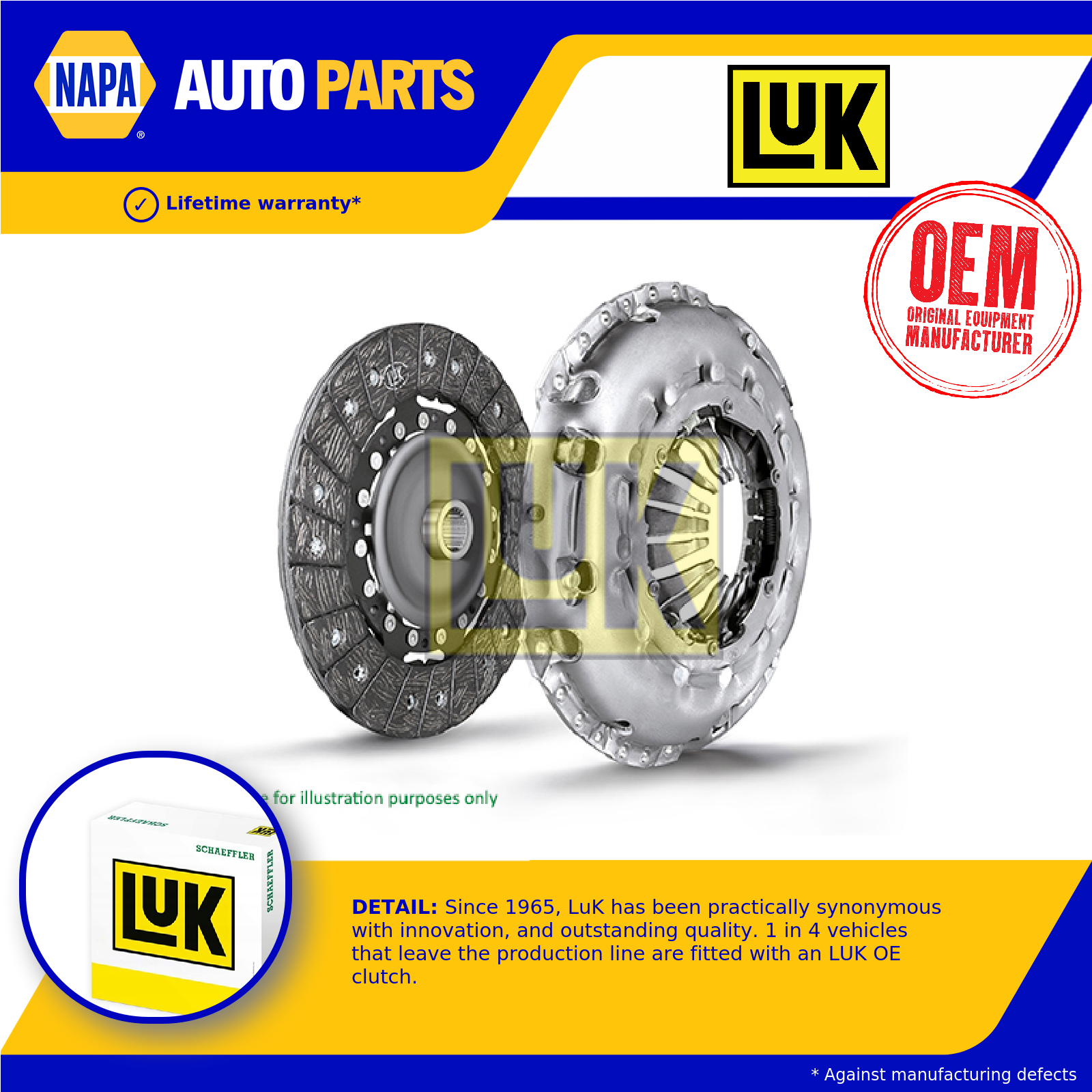 LuK Clutch Kit 2 piece (Cover+Plate) 624322519 [PM171978]