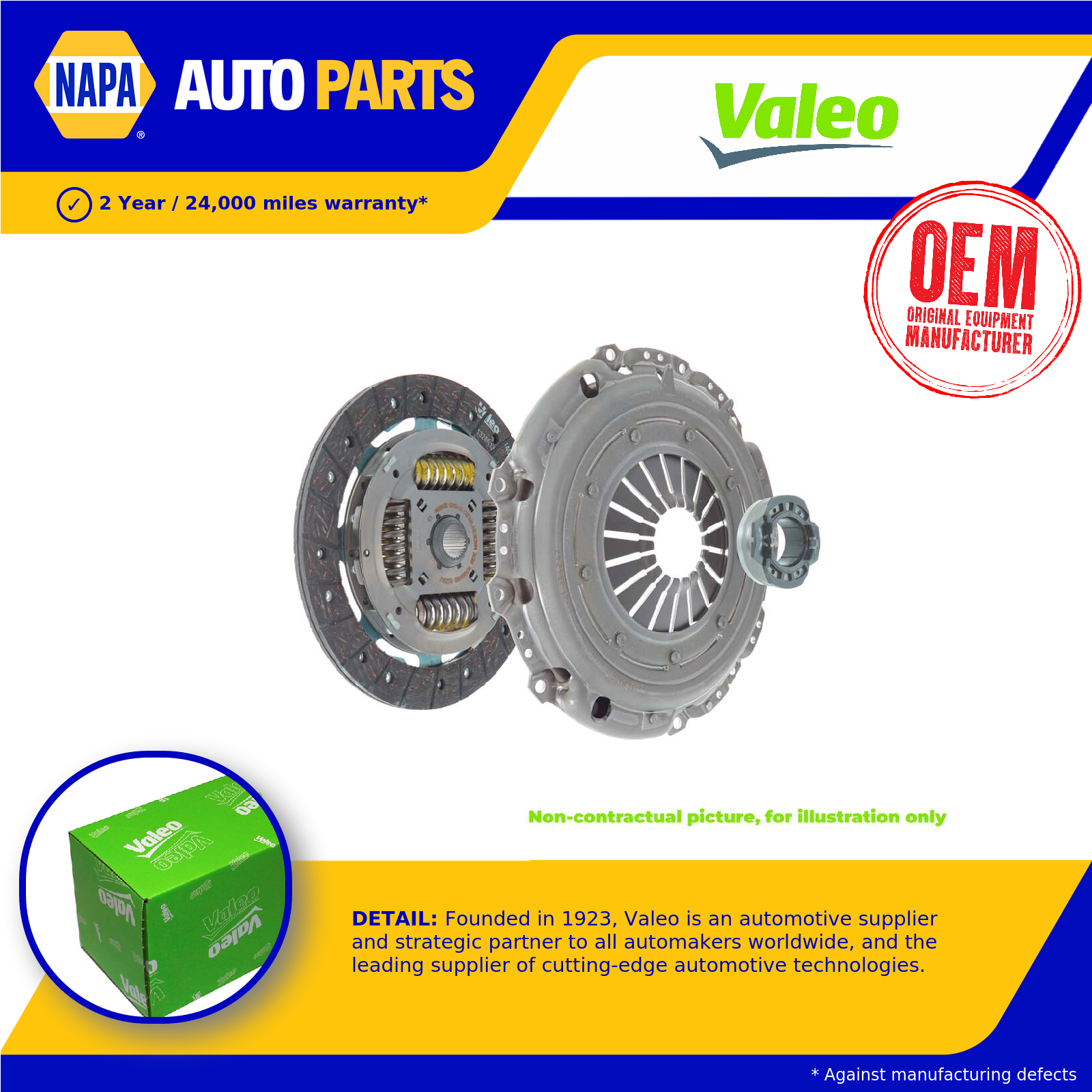 Valeo Clutch Kit 3pc (Cover+Plate+Releaser) 826993 [PM511617]