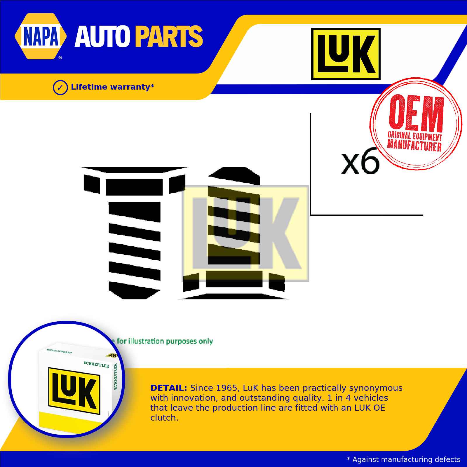 LuK DMF Flywheel Bolts 411013310 [PM173615]
