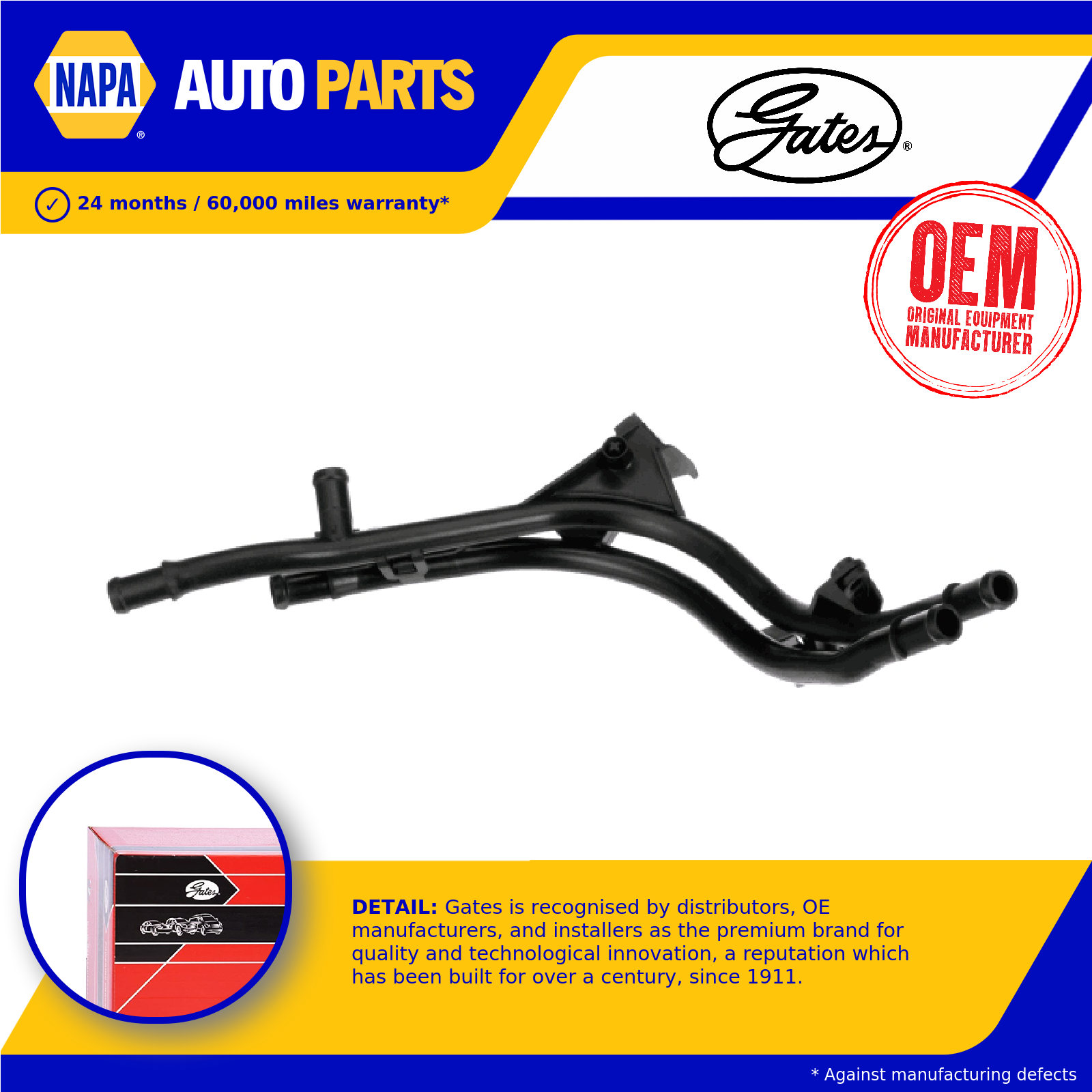 Gates Coolant Flange / Pipe 02-2834 [PM1917750]