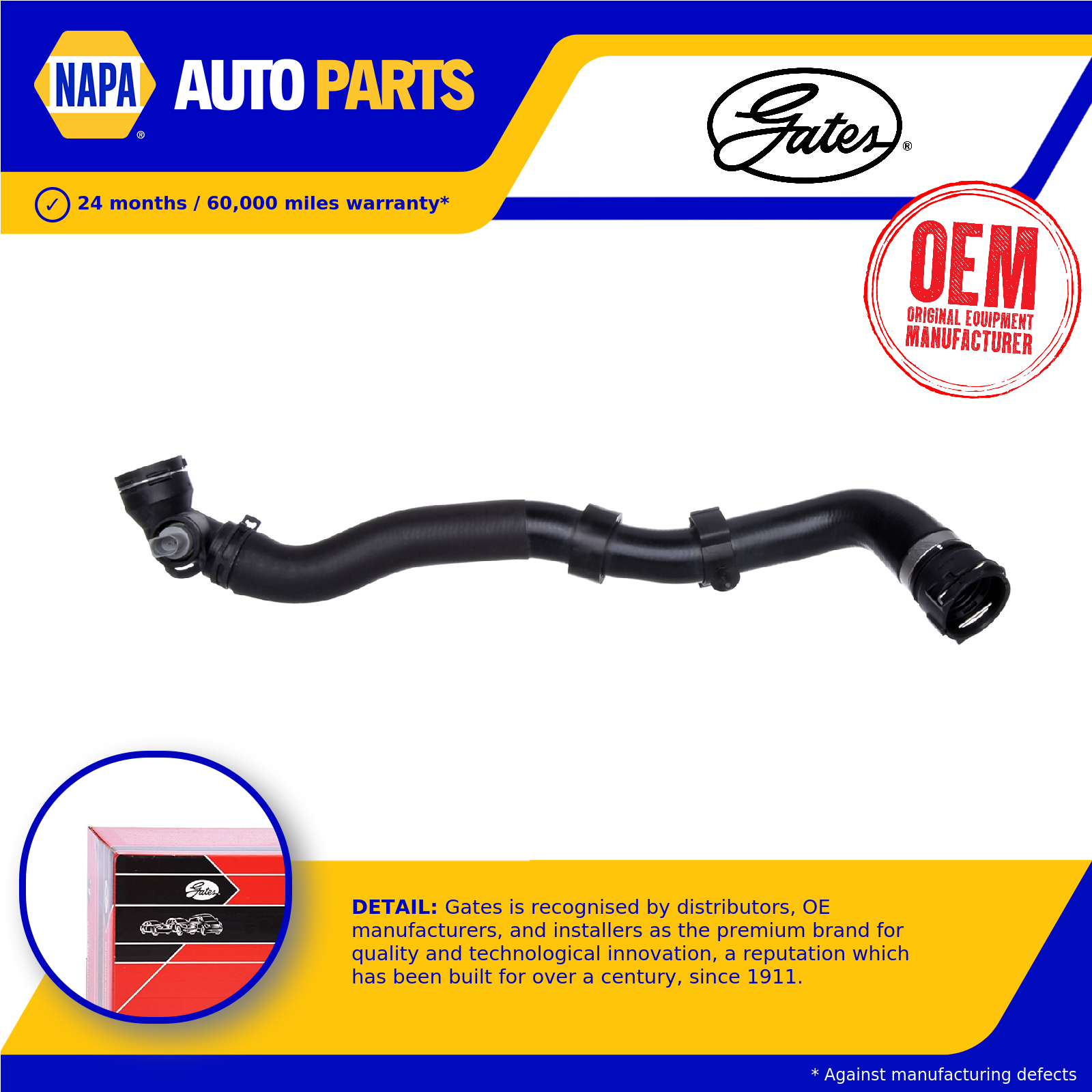 Gates Radiator Hose Lower 05-2491 [PM1466367]