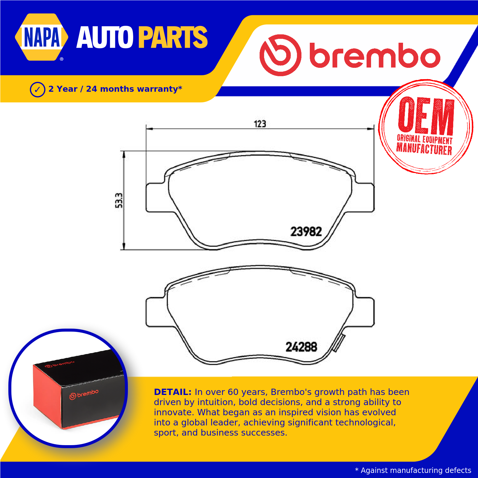 Brembo Brake Pads Set Front P59051 [PM2262262]