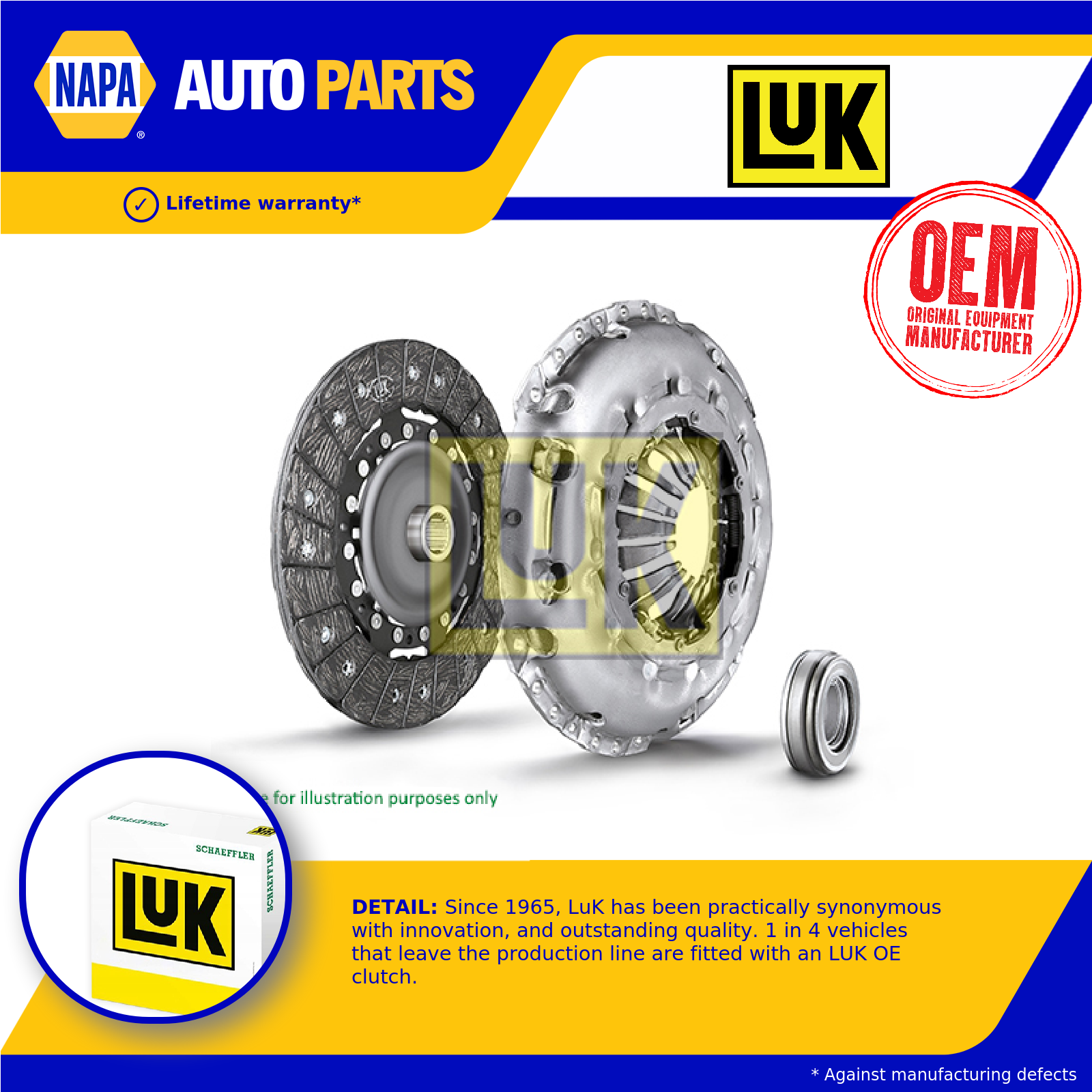 LuK Clutch Kit 3pc (Cover+Plate+Releaser) 623381700 [PM2385467]