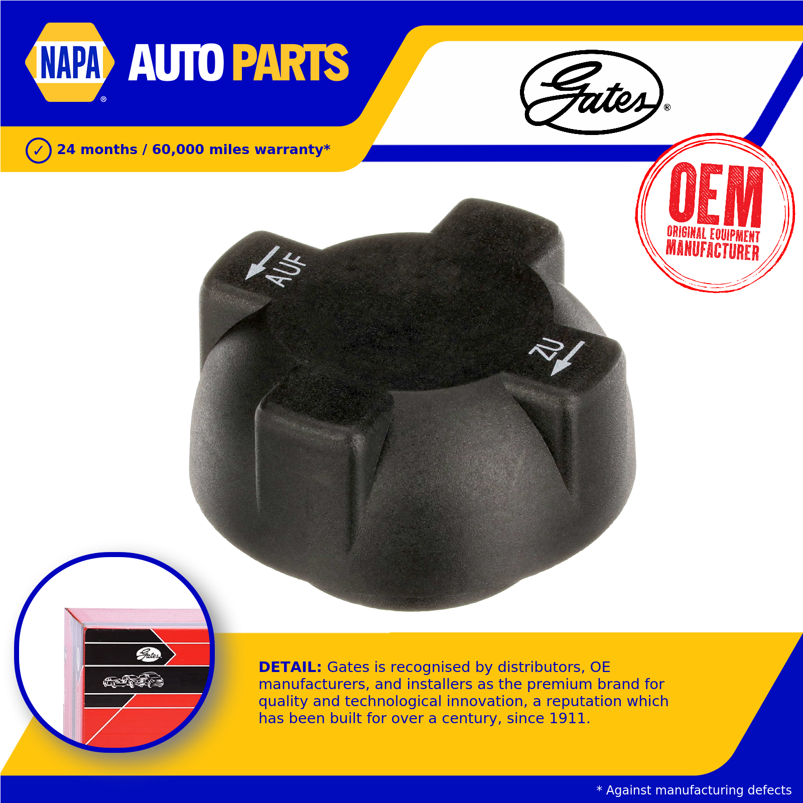 Gates Radiator Cap RC260 [PM2466370]