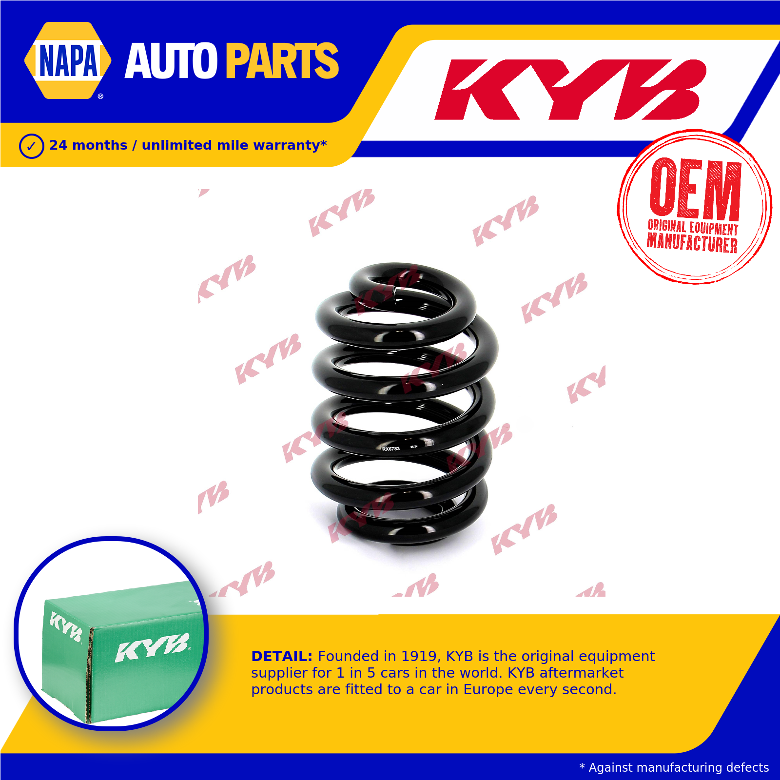 KYB Coil Spring Rear RX6783 [PM687564]