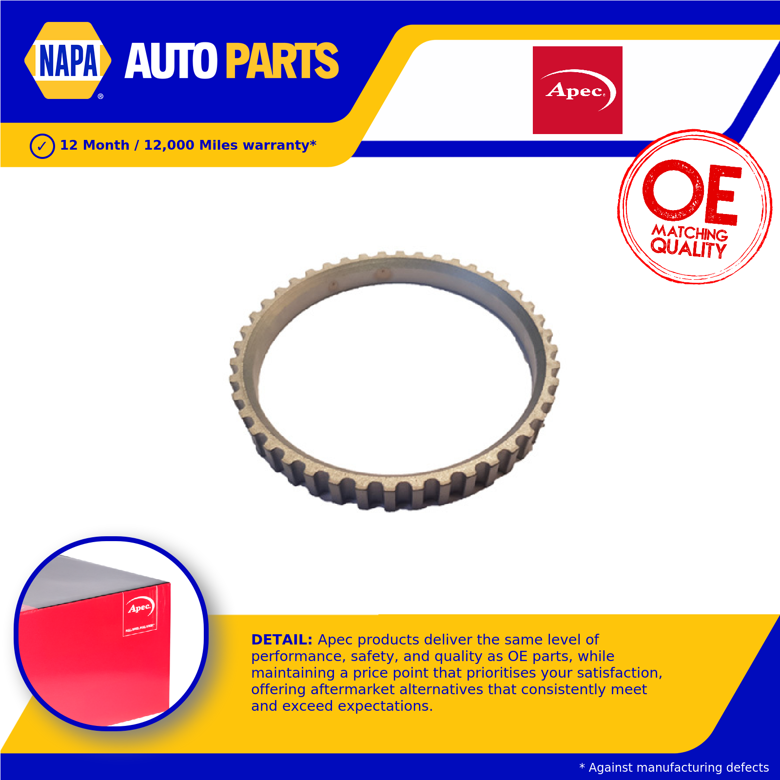 Apec ABS Reluctor Ring Rear ABR114 [PM1798992]