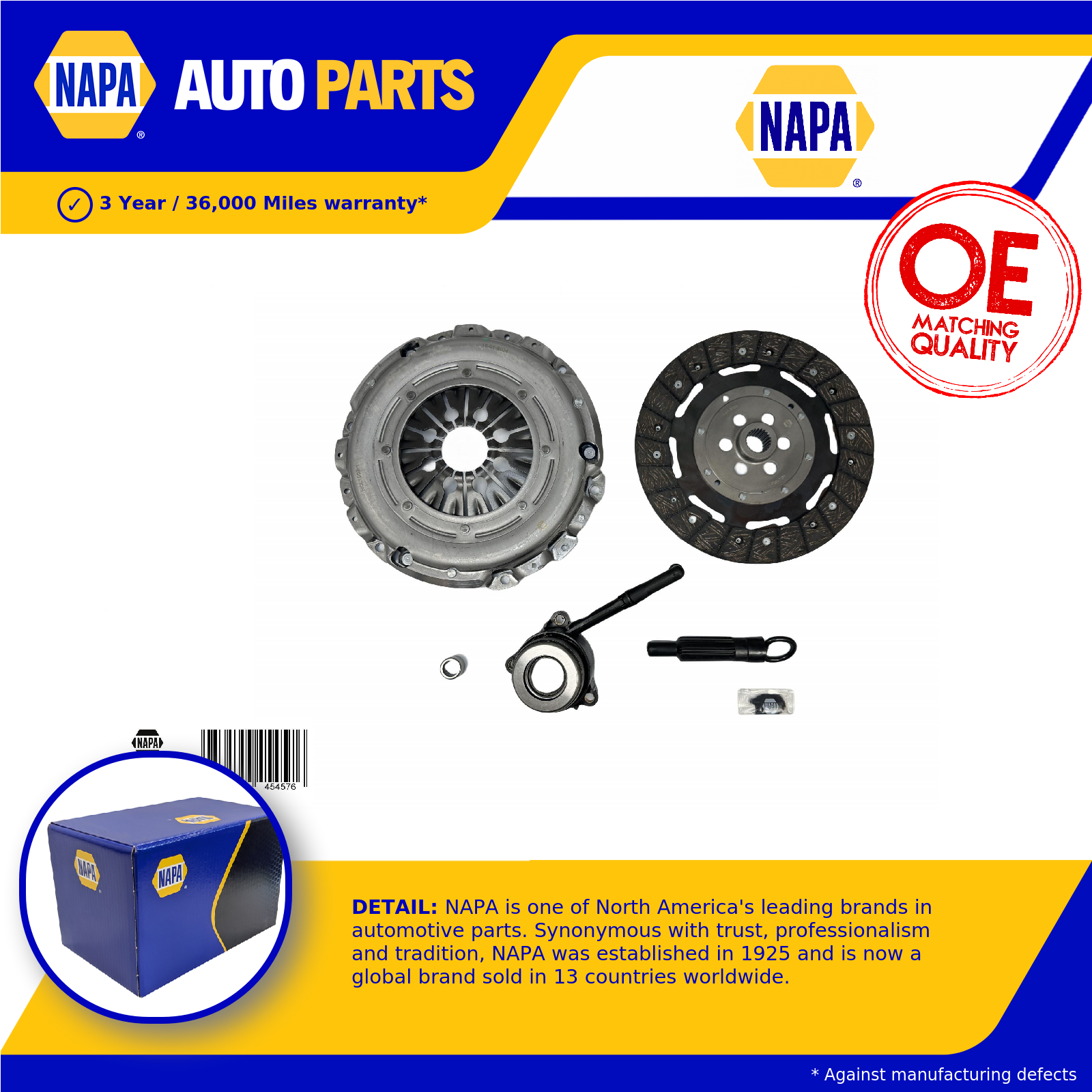 NAPA Clutch Kit NCL1052 [PM2439986]