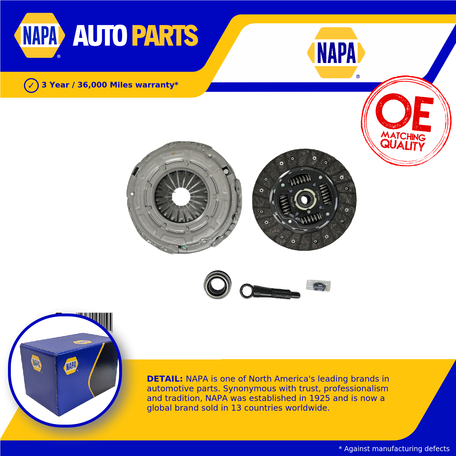 NAPA Clutch Kit NCL1003 [PM2455009]