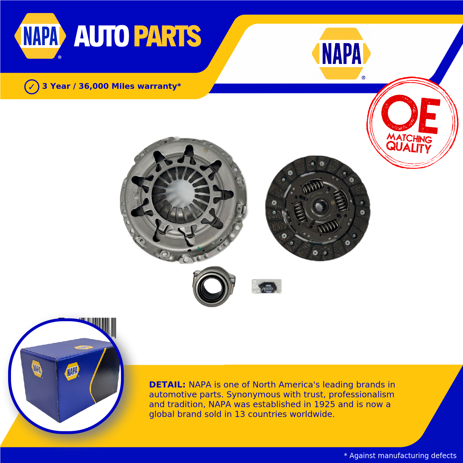 NAPA Clutch Kit NCL1017 [PM2455022]