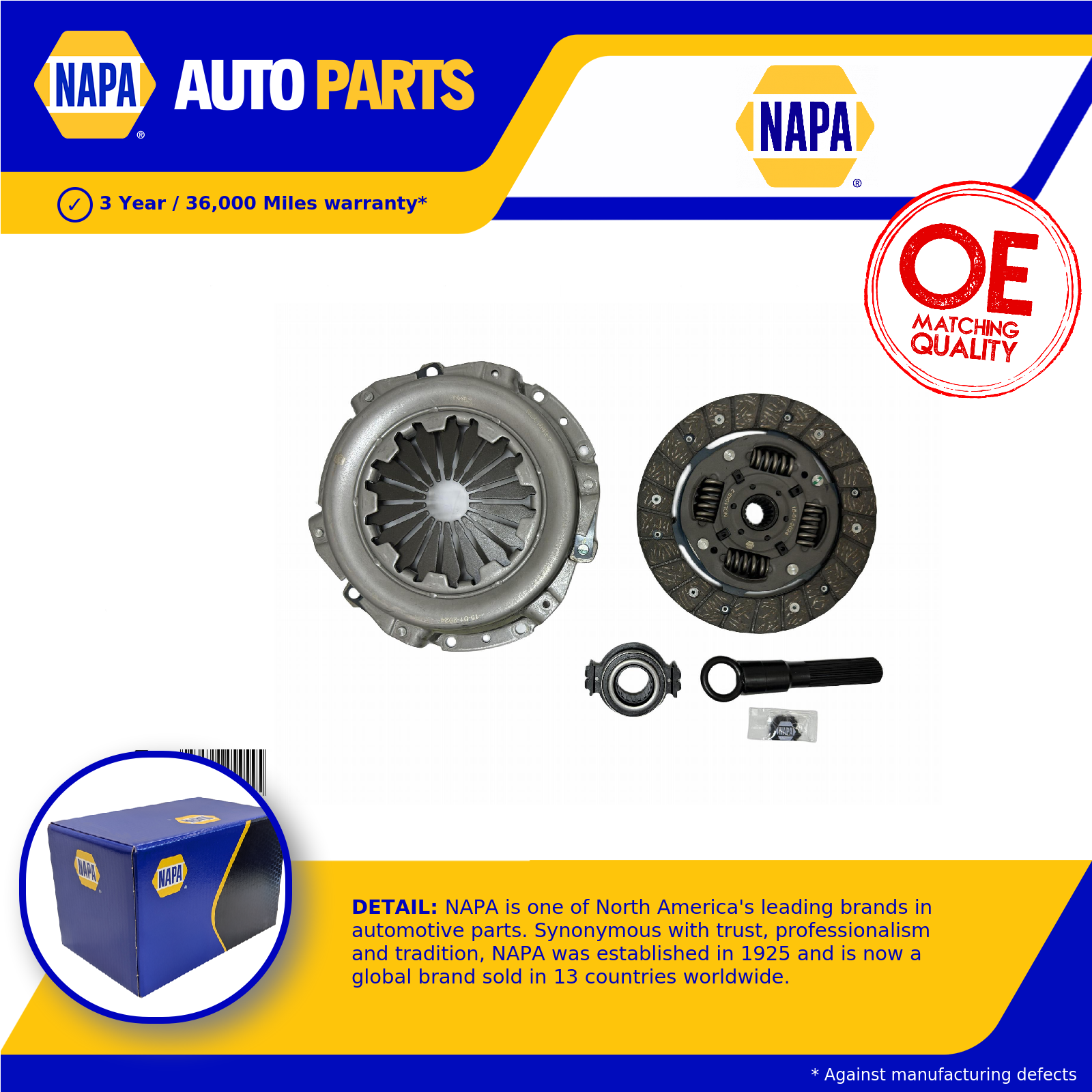 NAPA Clutch Kit NCL1049 [PM2455039]