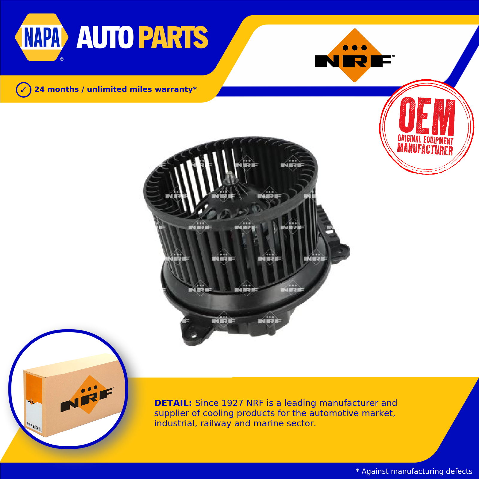 NRF Interior Blower Motor 34021 [PM1542488]