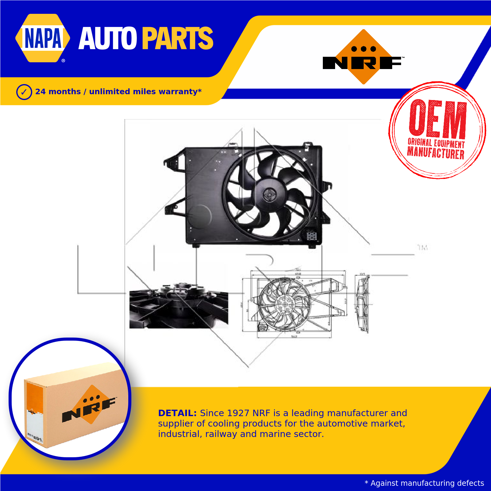 NRF Radiator Fan 47005 [PM1543637]