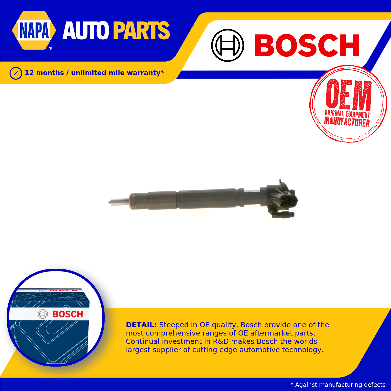Bosch Diesel Fuel Injector 0986435402 [PM870545]