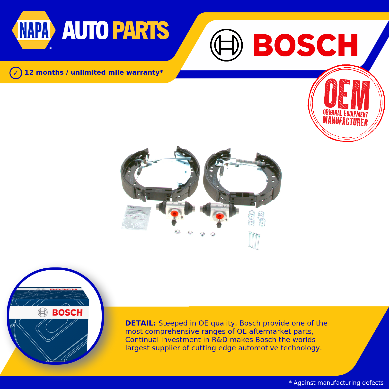 Bosch Brake Shoes Set 0204114675 [PM1099237]