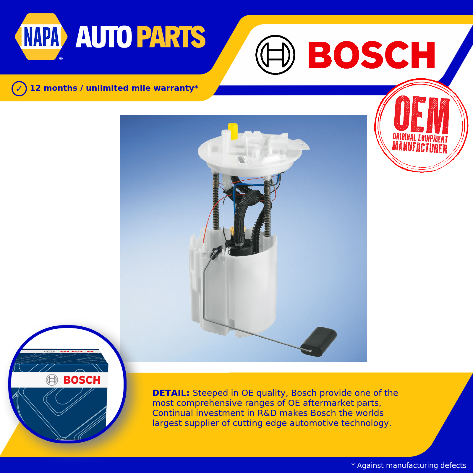 Bosch Fuel Pump In tank 0580203028 [PM404880]