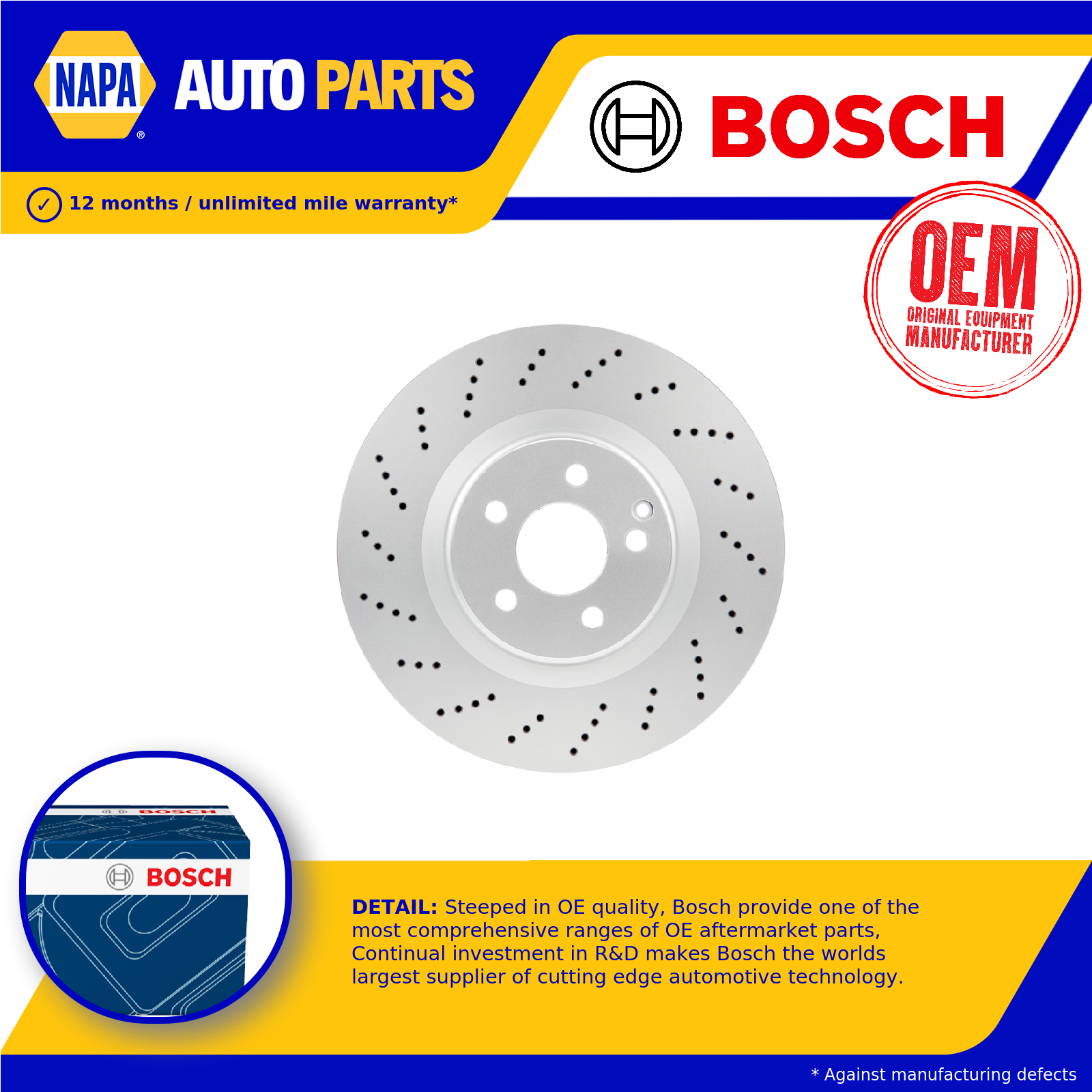 Bosch Brake Disc Single Vented Front 0986479764 [PM1114913]