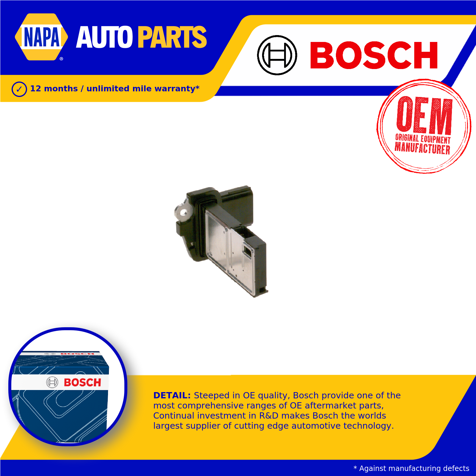 Bosch Air Mass Sensor 0986JG1629 [PM1843832]