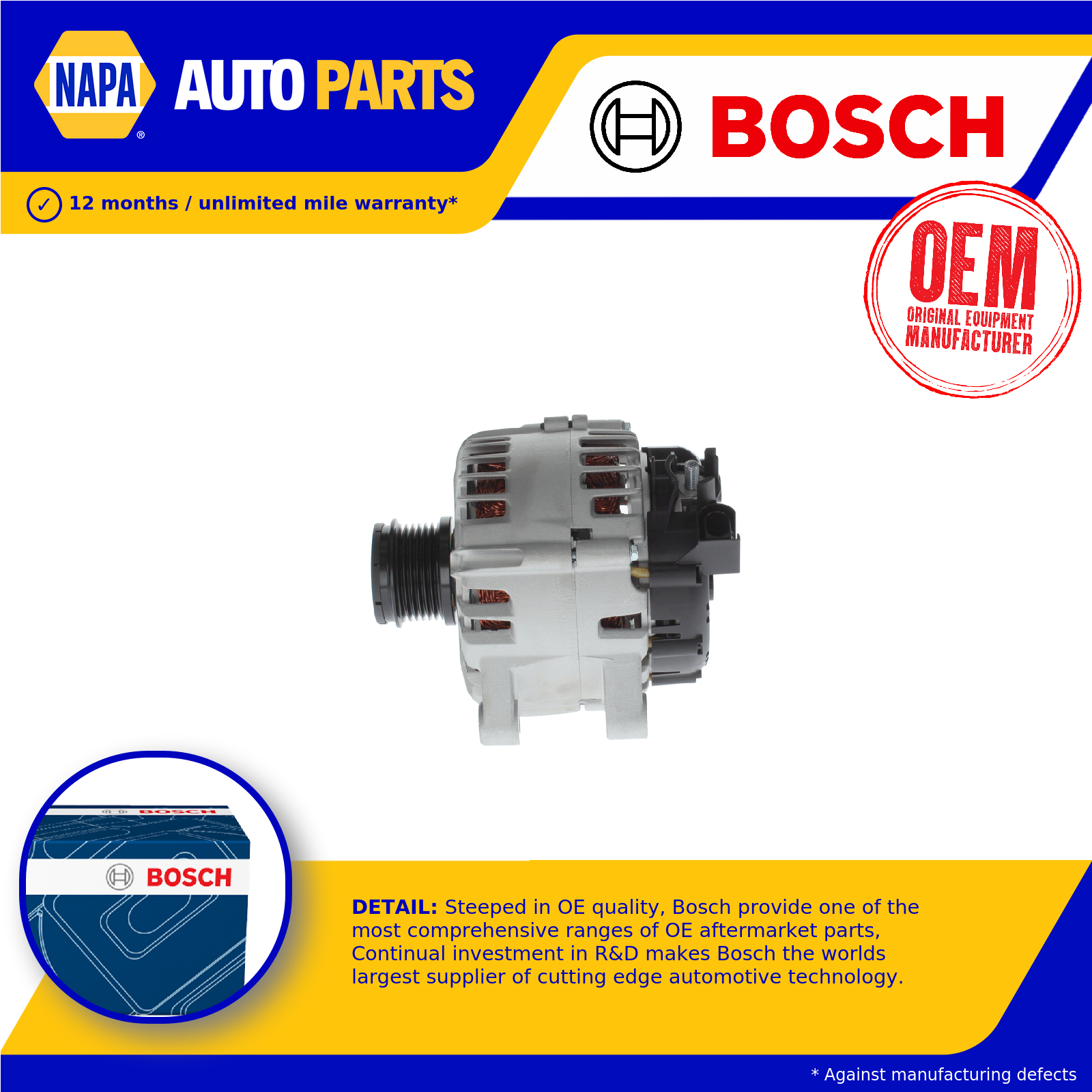 Bosch Alternator 1986A01210 [PM2045576]