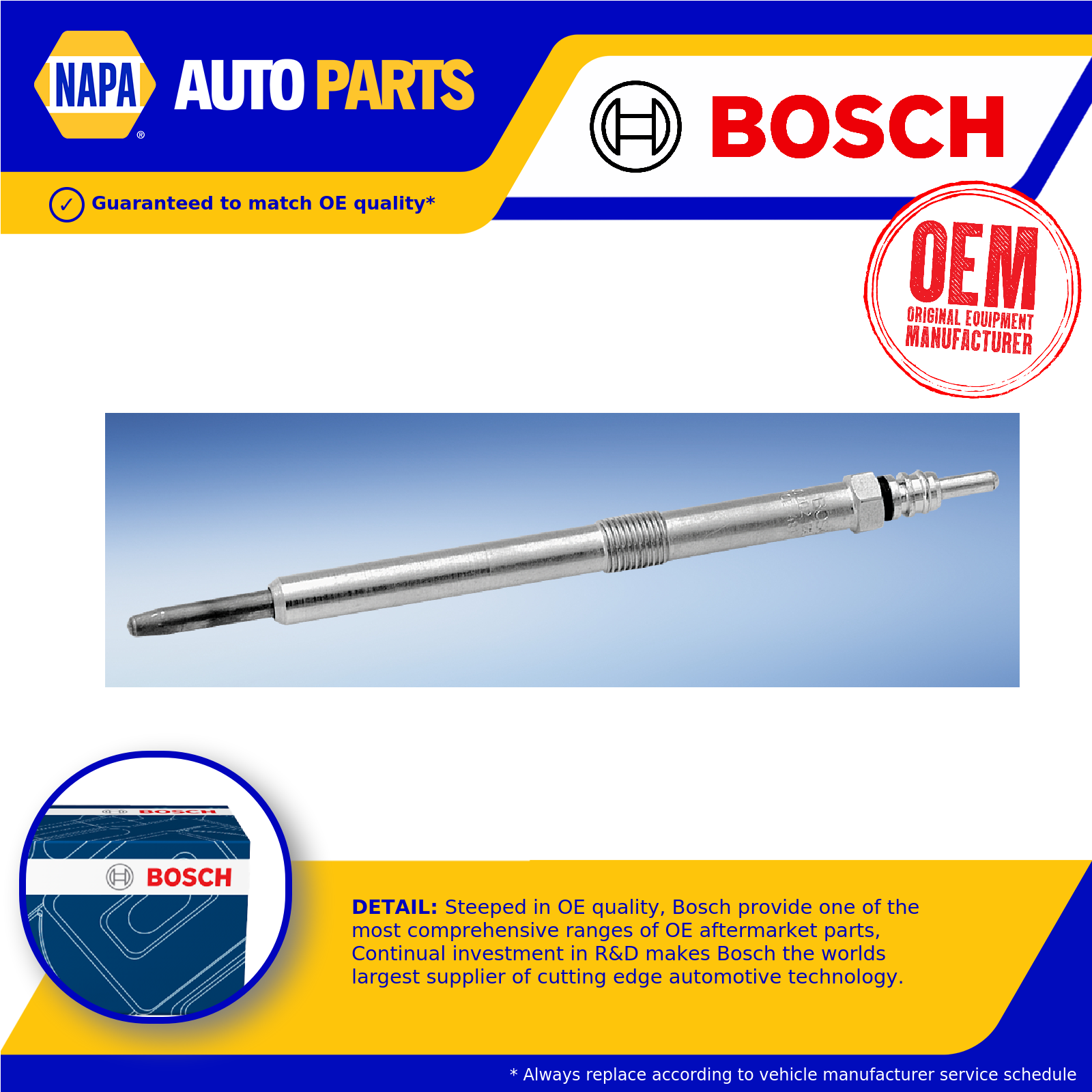 Bosch Glow Plugs Set 4x 0250202128 [PM311422]