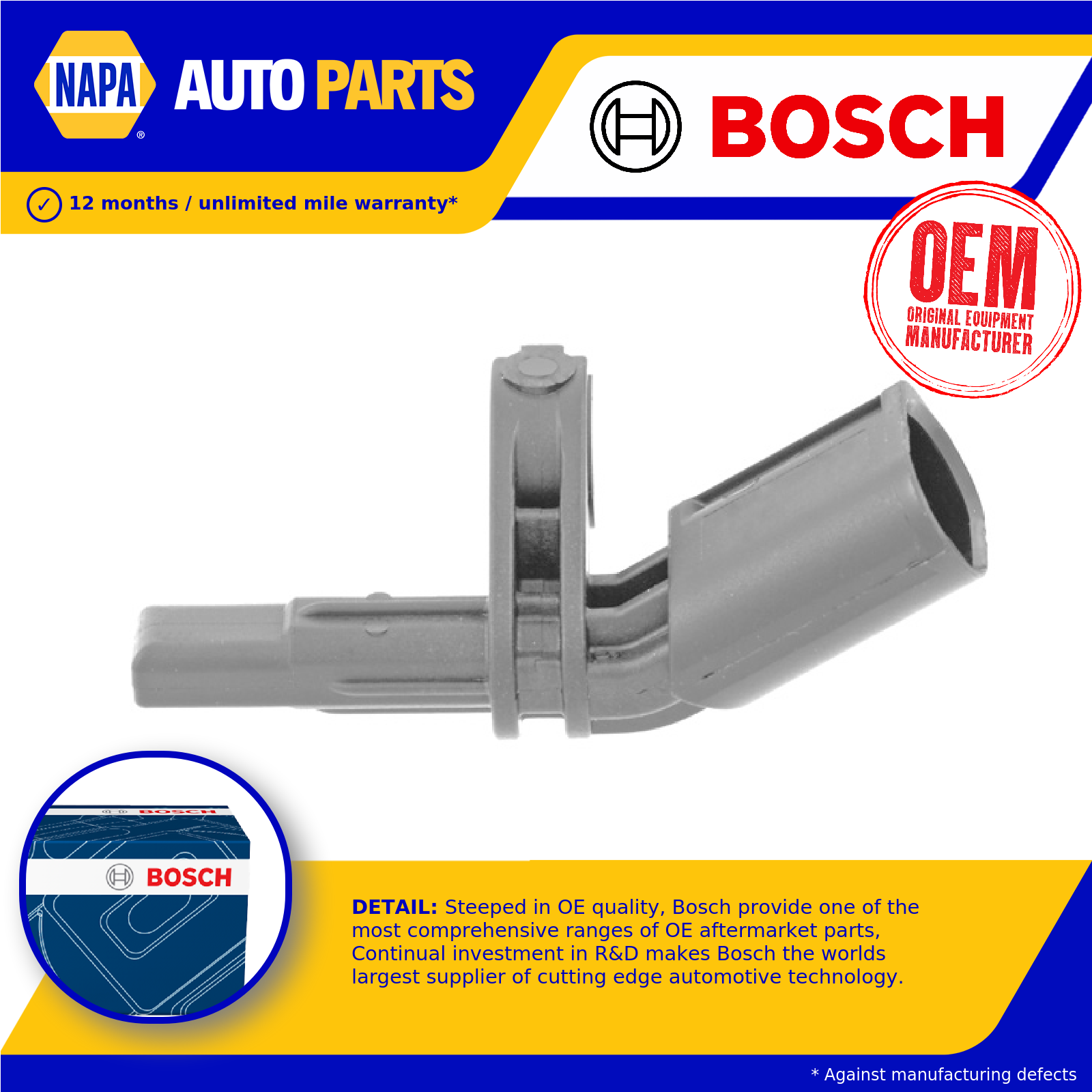 Bosch ABS Sensor 0986594524 [PM877593]