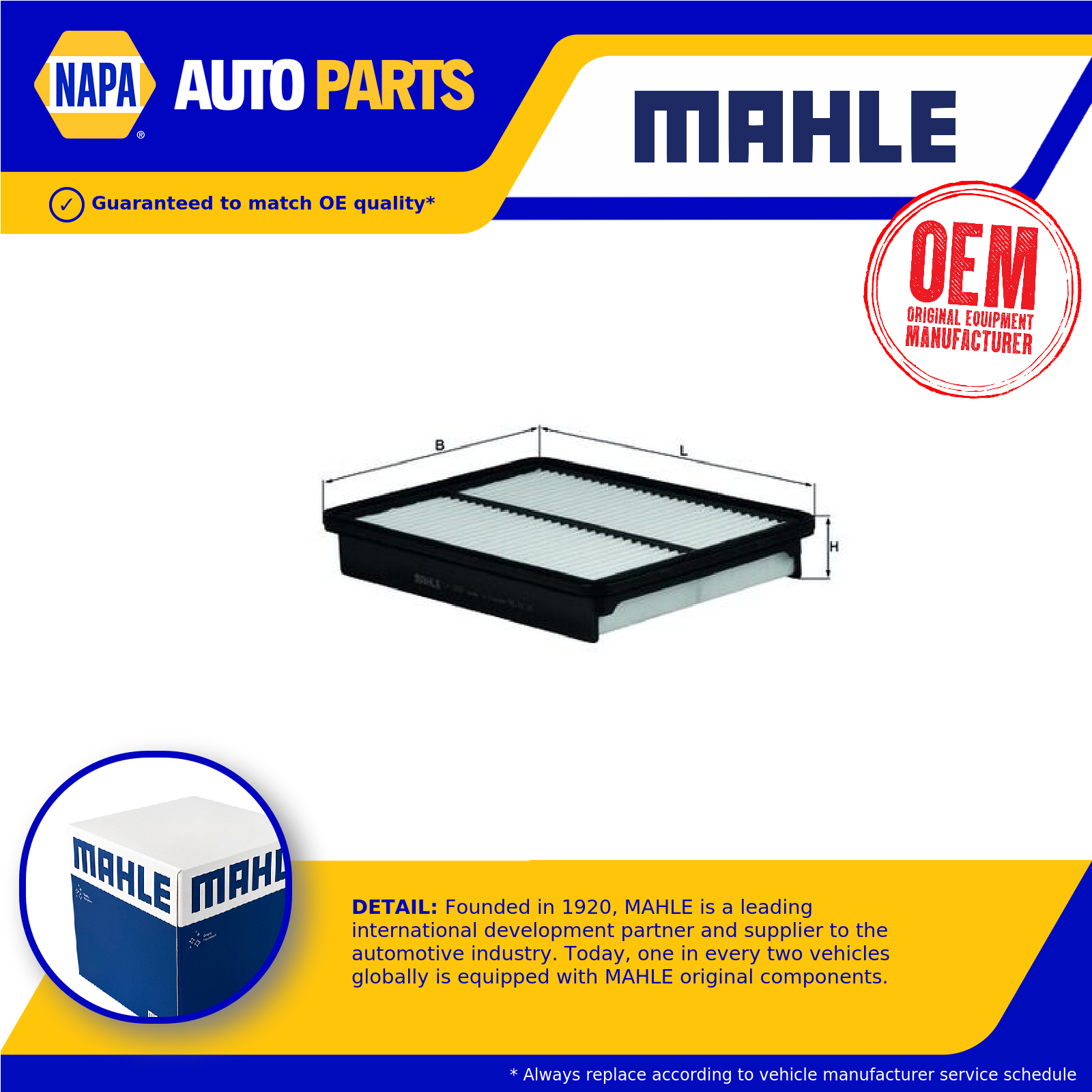 Mahle Air Filter LX2956 [PM2160927]