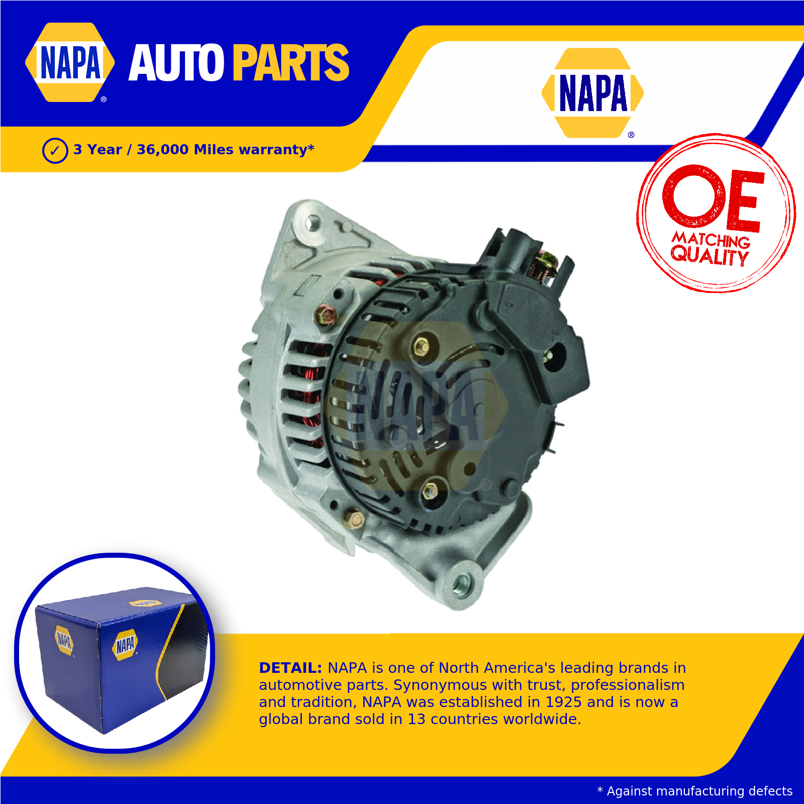 NAPA Alternator NAL1682 [PM1848774]