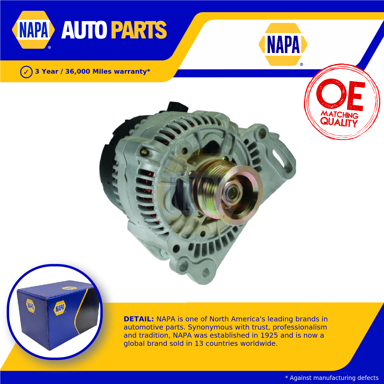 NAPA Alternator NAL1704 [PM1848795]
