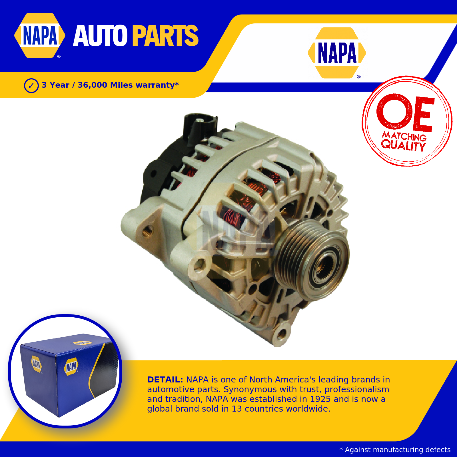 NAPA Alternator NAL1707 [PM1848797]