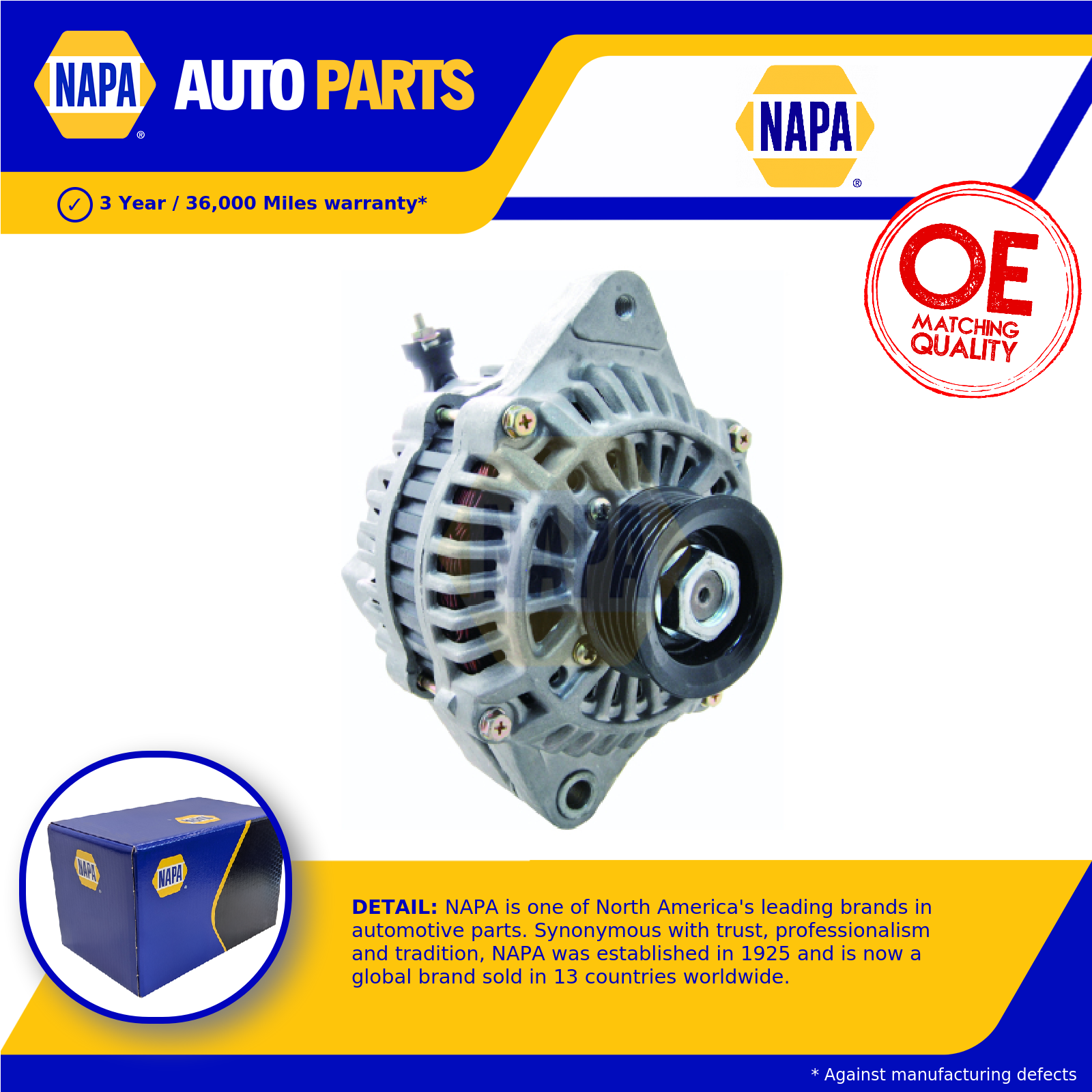 NAPA Alternator NAL1714 [PM1848804]