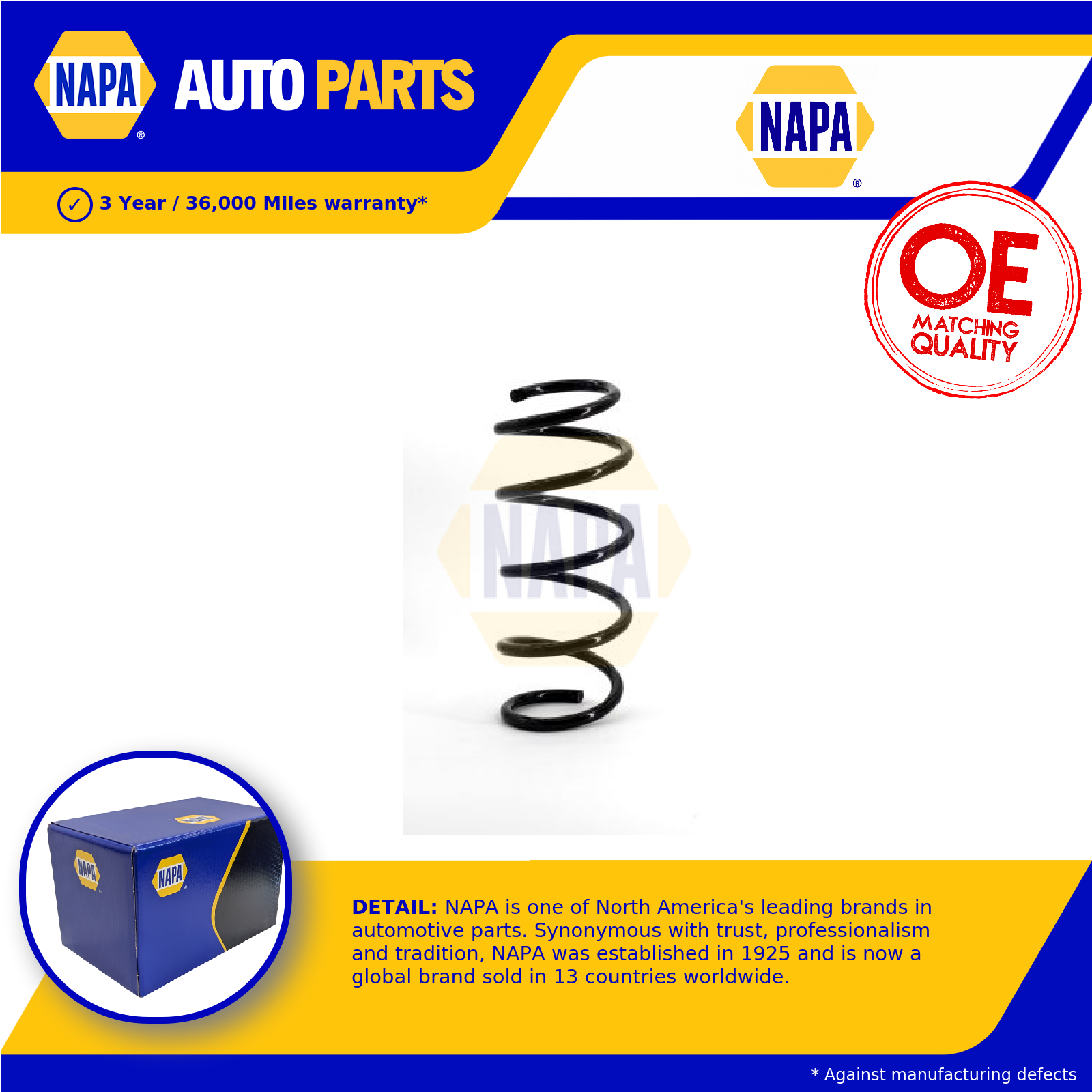 2x NAPA Coil Spring Front NCS1094 [PM1848901]