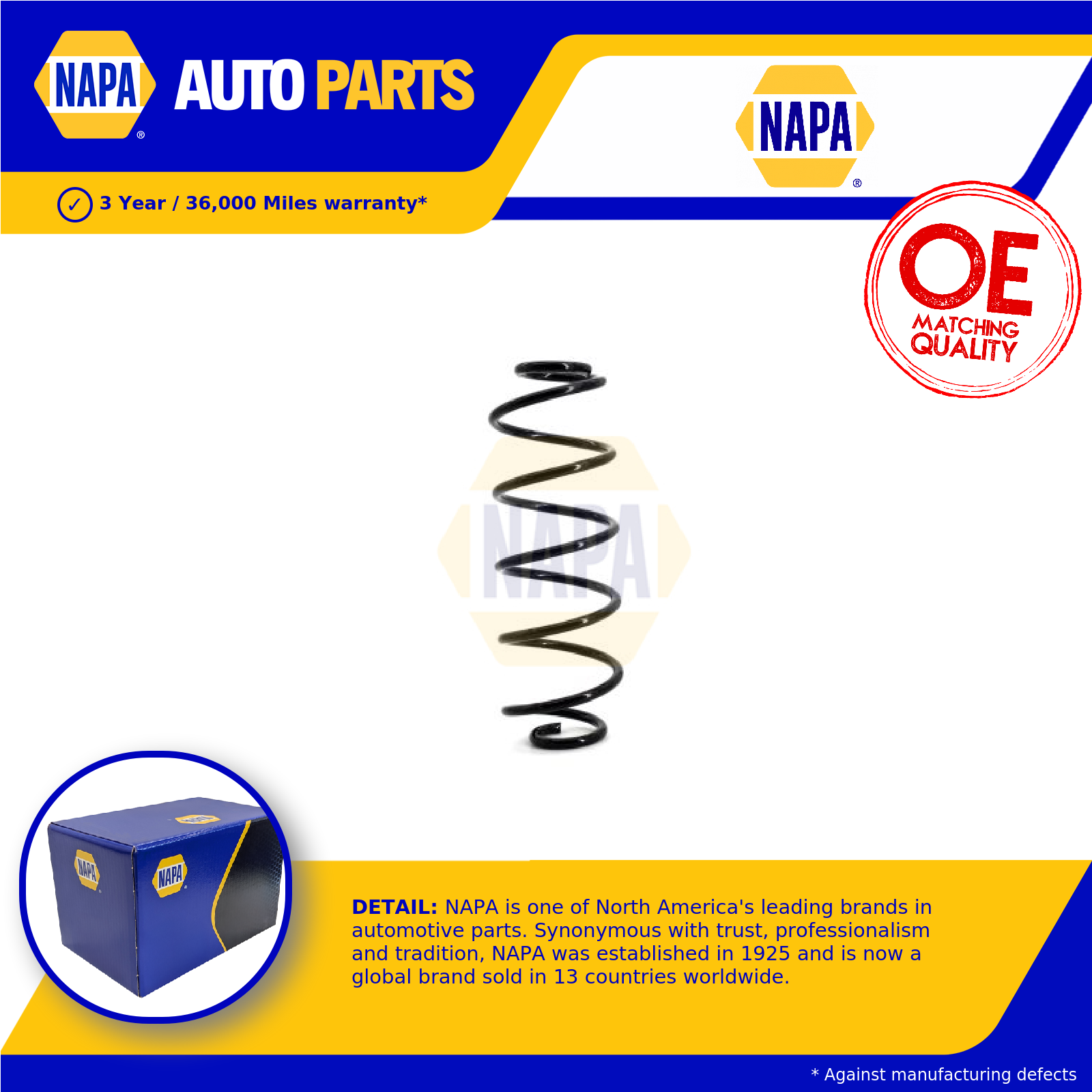 NAPA Coil Spring Rear NCS1136 [PM1848943]