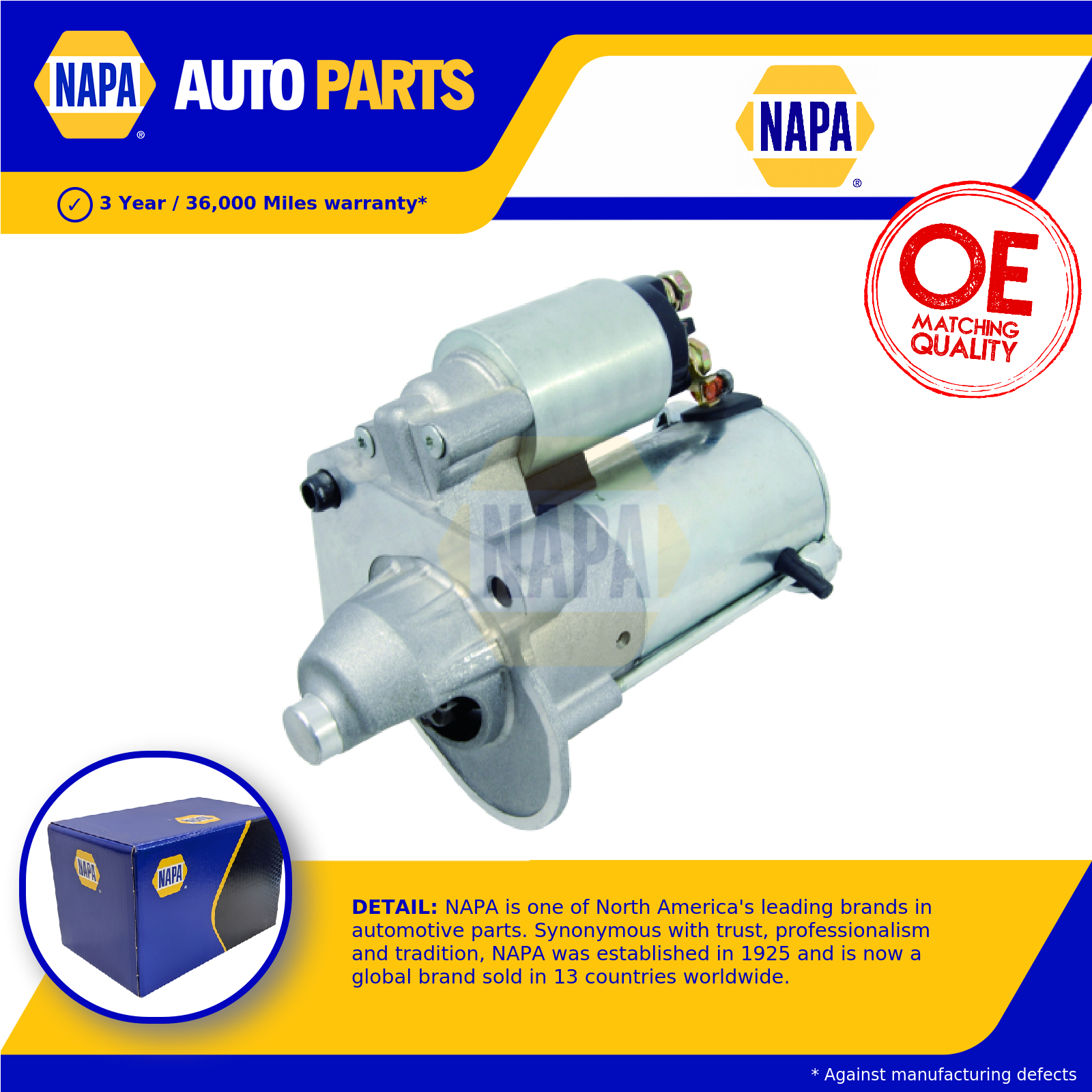 NAPA Starter Motor NSM1046 [PM1849654]