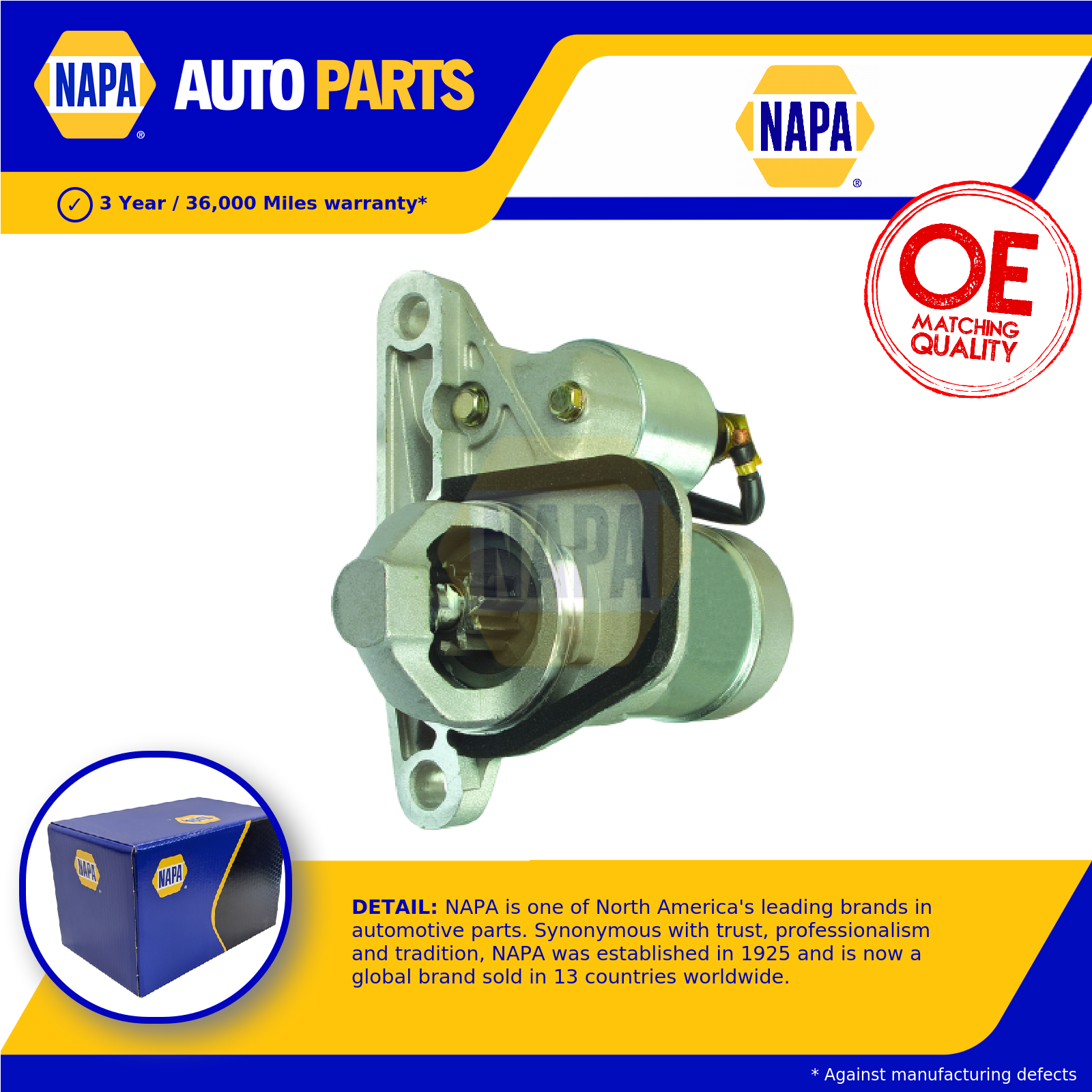 NAPA Starter Motor NSM1206 [PM1849812]