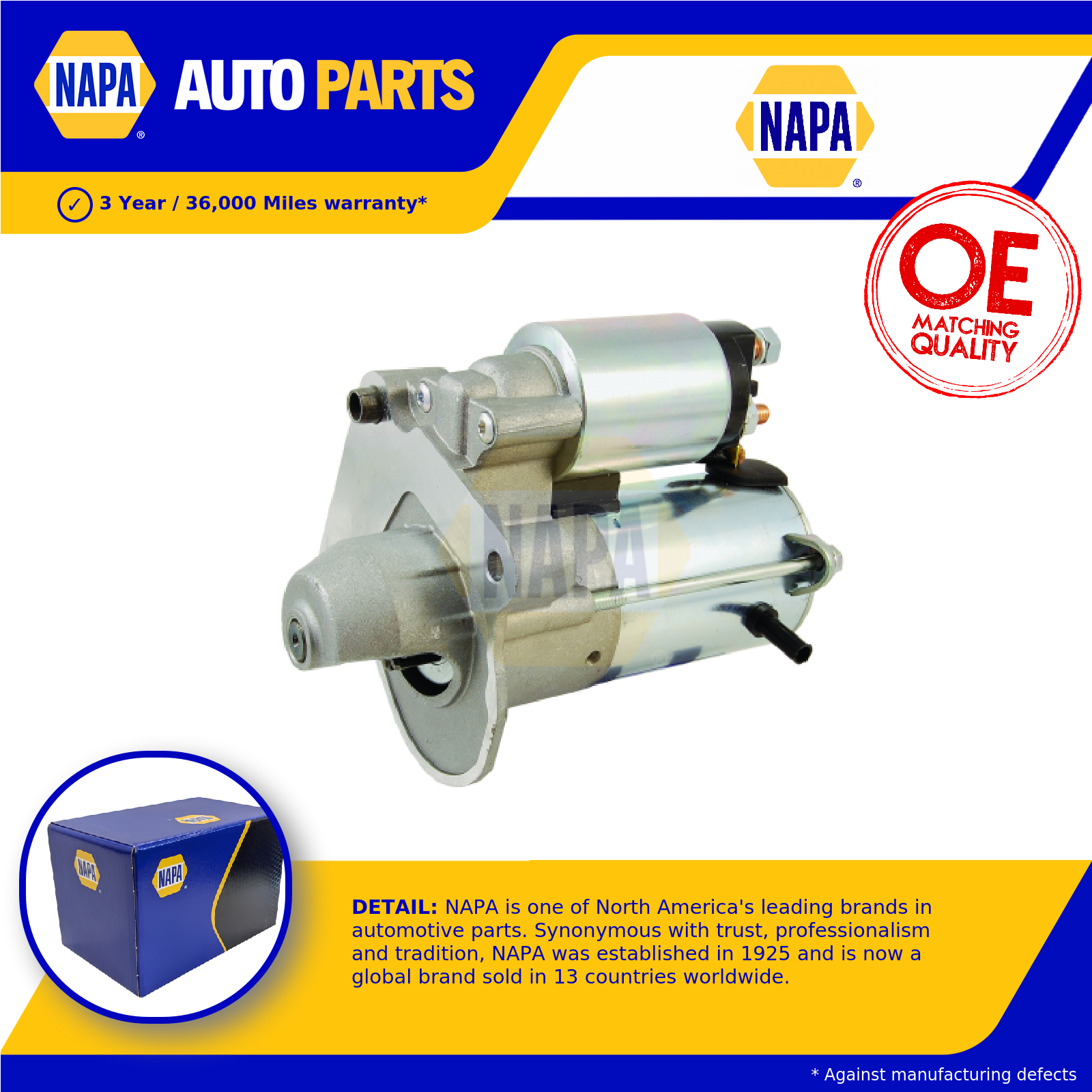NAPA Starter Motor NSM1521 [PM1850124]