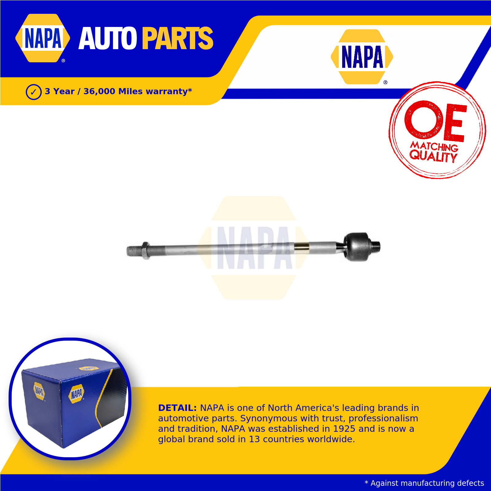 NAPA Inner Rack End Left or Right NST6115 [PM1851129]