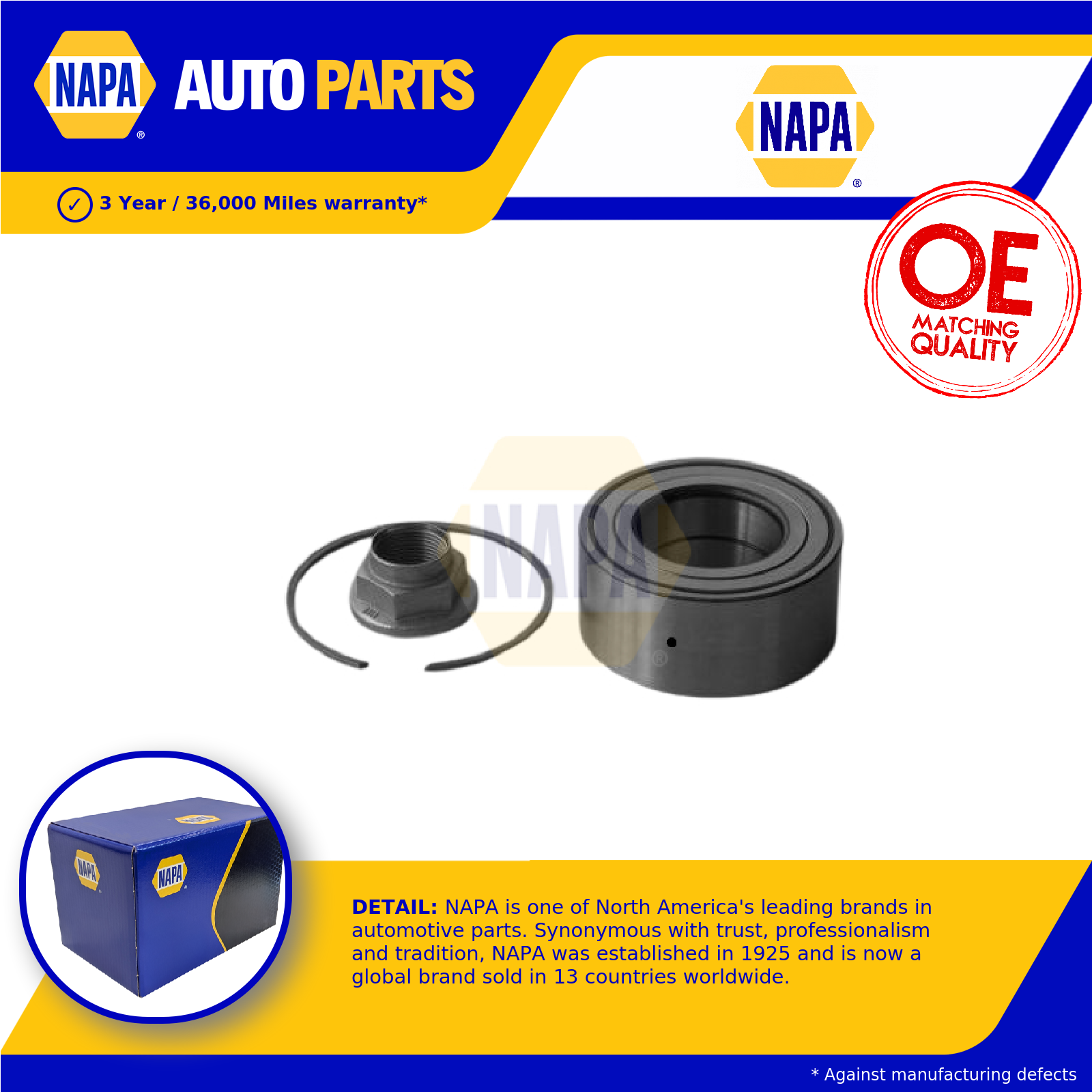 NAPA Wheel Bearing Kit PWB1146 [PM1851644]