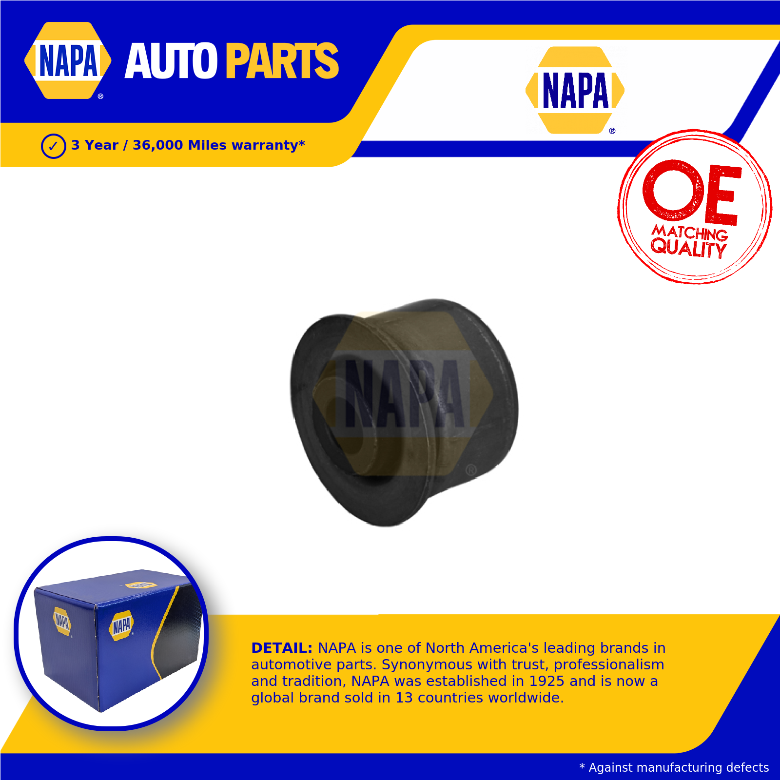 NAPA Wishbone / Control / Trailing Arm Bush Front NST8083 [PM1906476]
