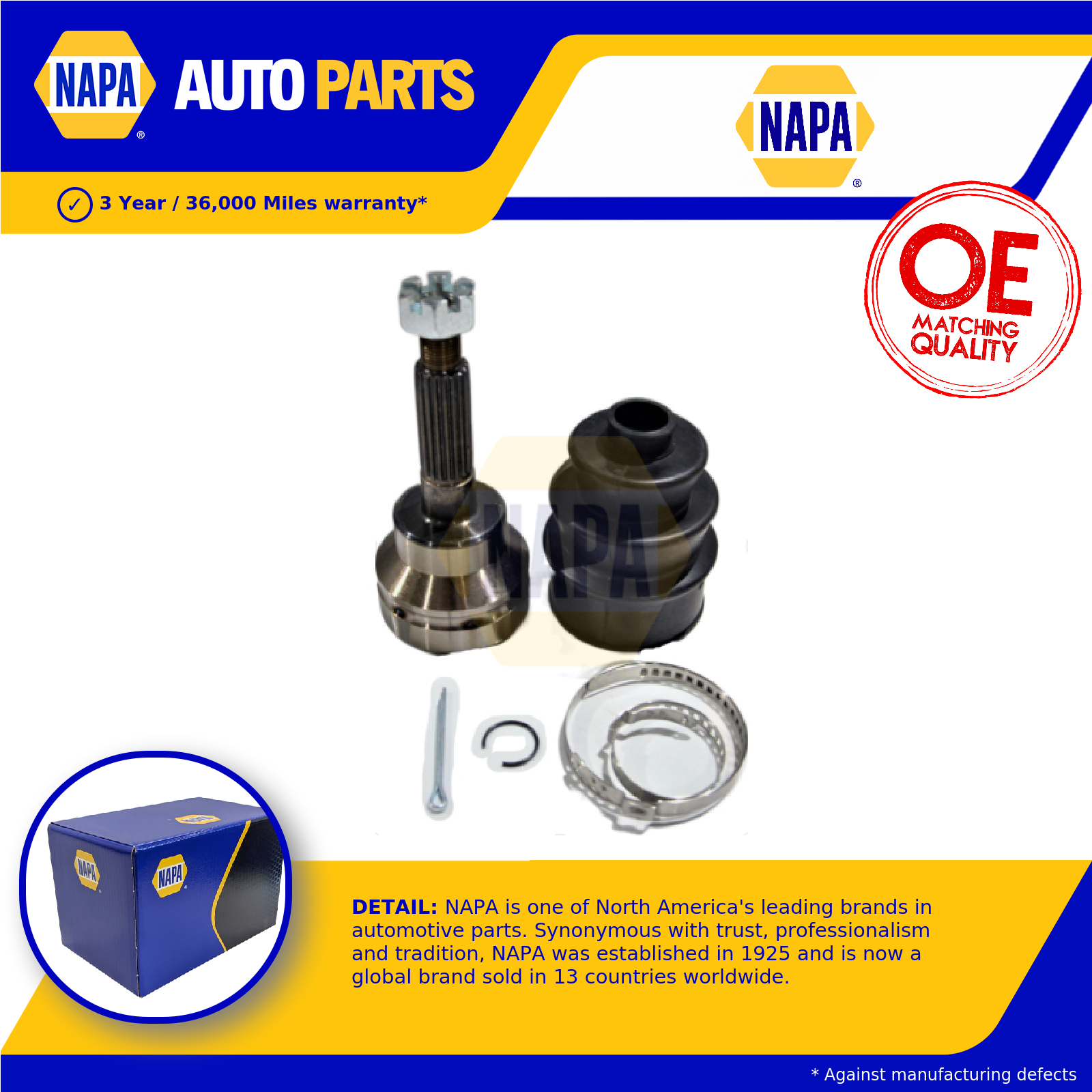 NAPA CV Joint Front Outer NCV1192 [PM2004839]