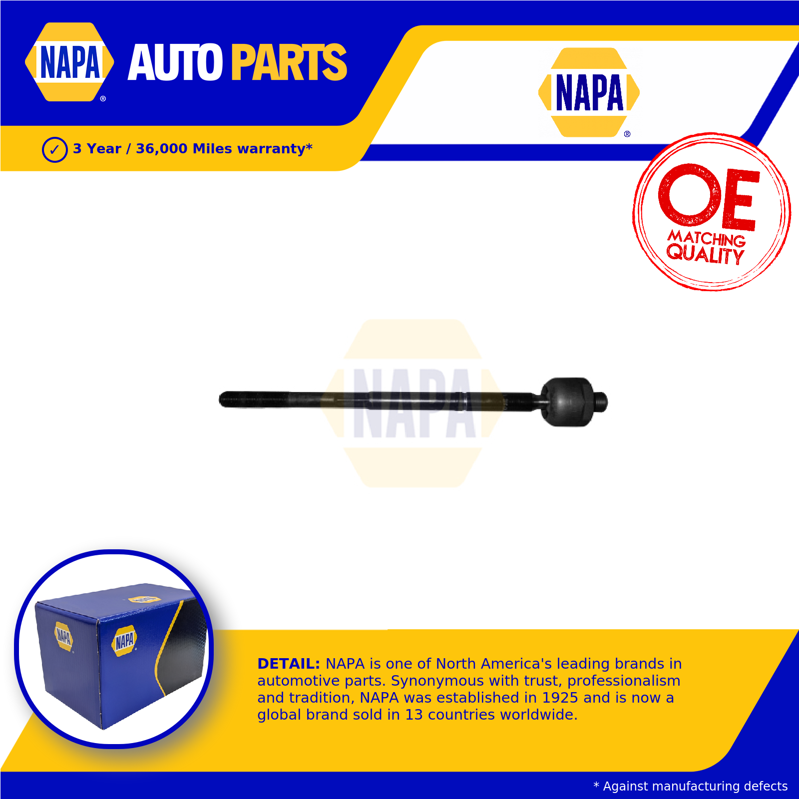 NAPA Inner Rack End Left or Right NST6647 [PM2005507]