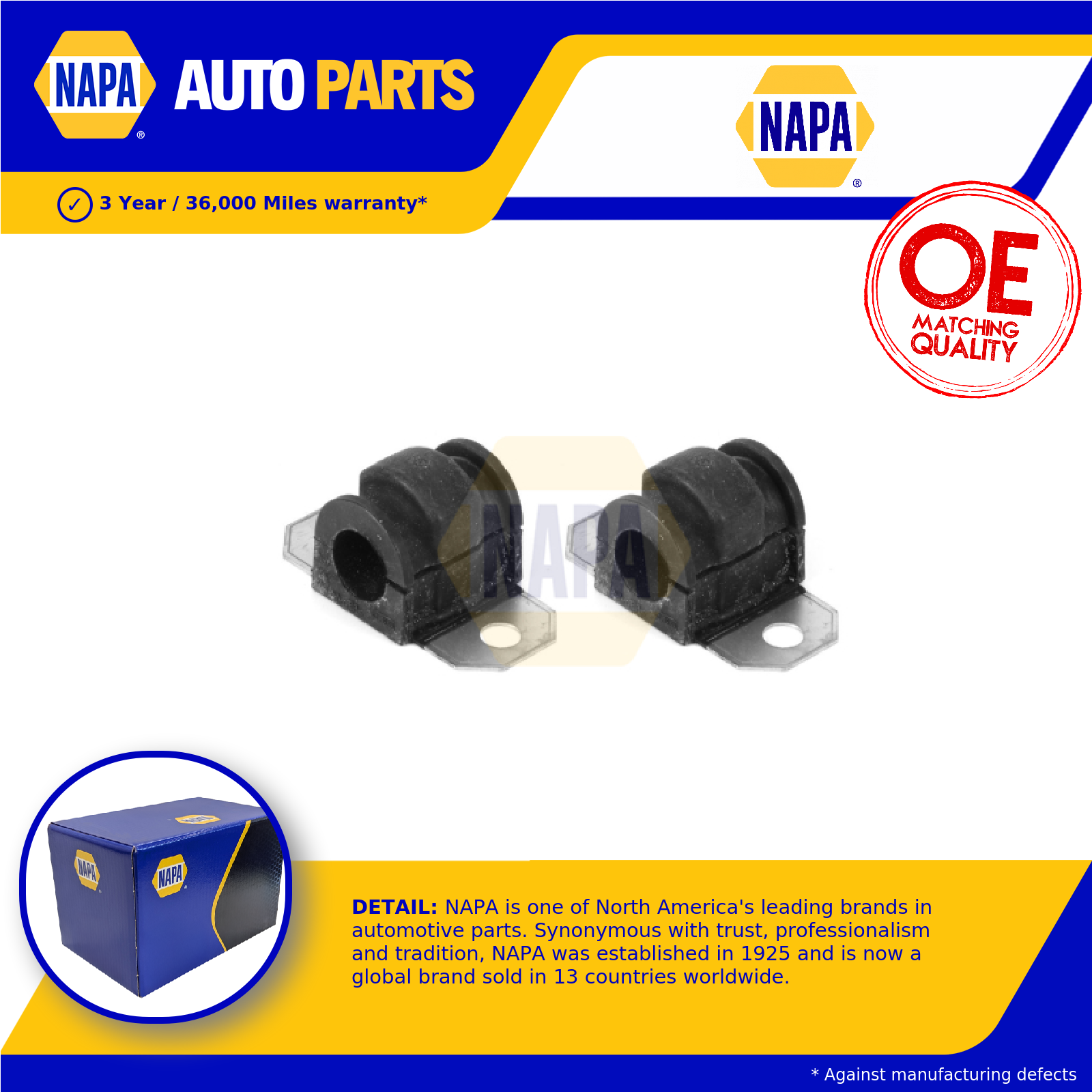 NAPA Wishbone / Control / Trailing Arm Bush Front NST8192 [PM2005544]