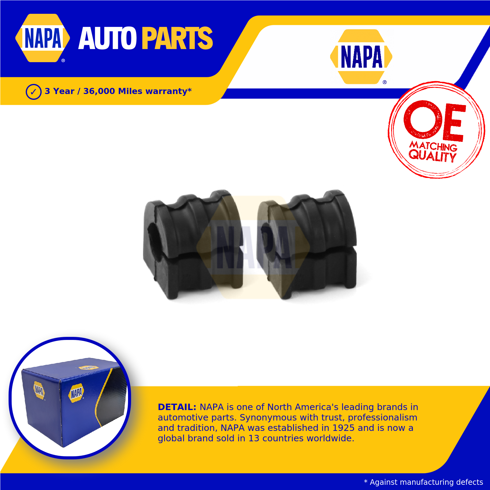 NAPA Wishbone / Control / Trailing Arm Bush Front NST8206 [PM2005558]