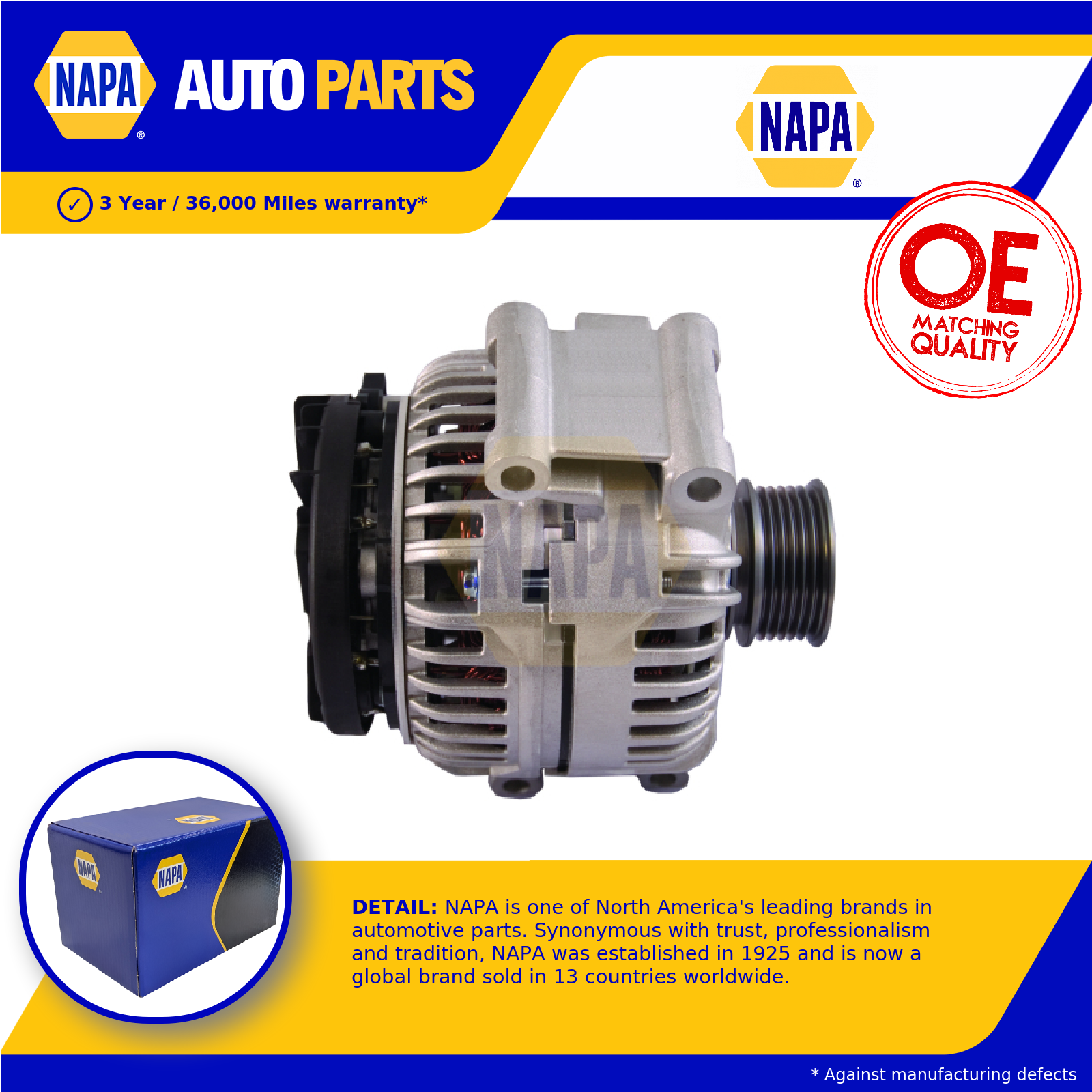 NAPA Alternator NAL1916 [PM2020227]
