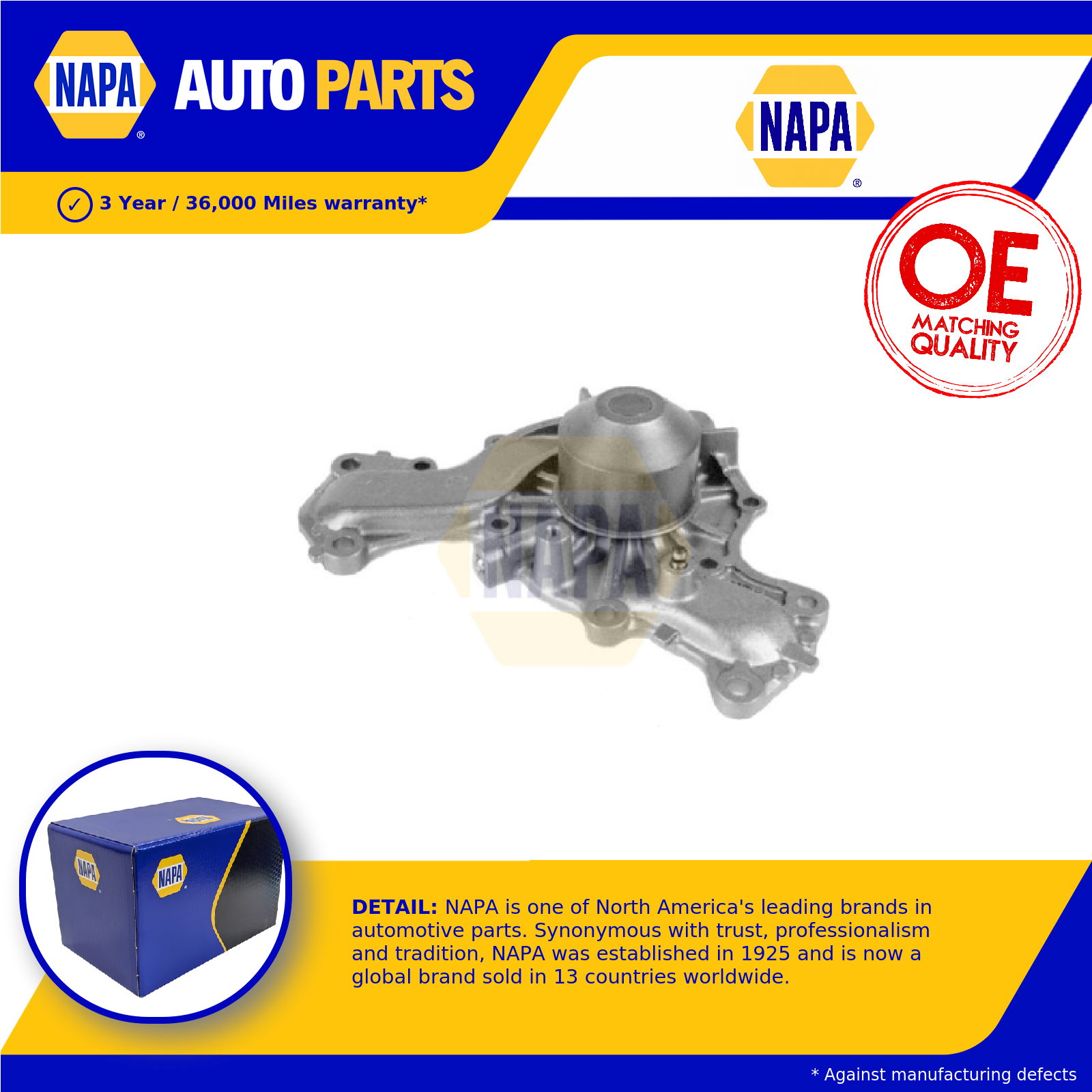 NAPA Water Pump NWP1239 [PM2021316]