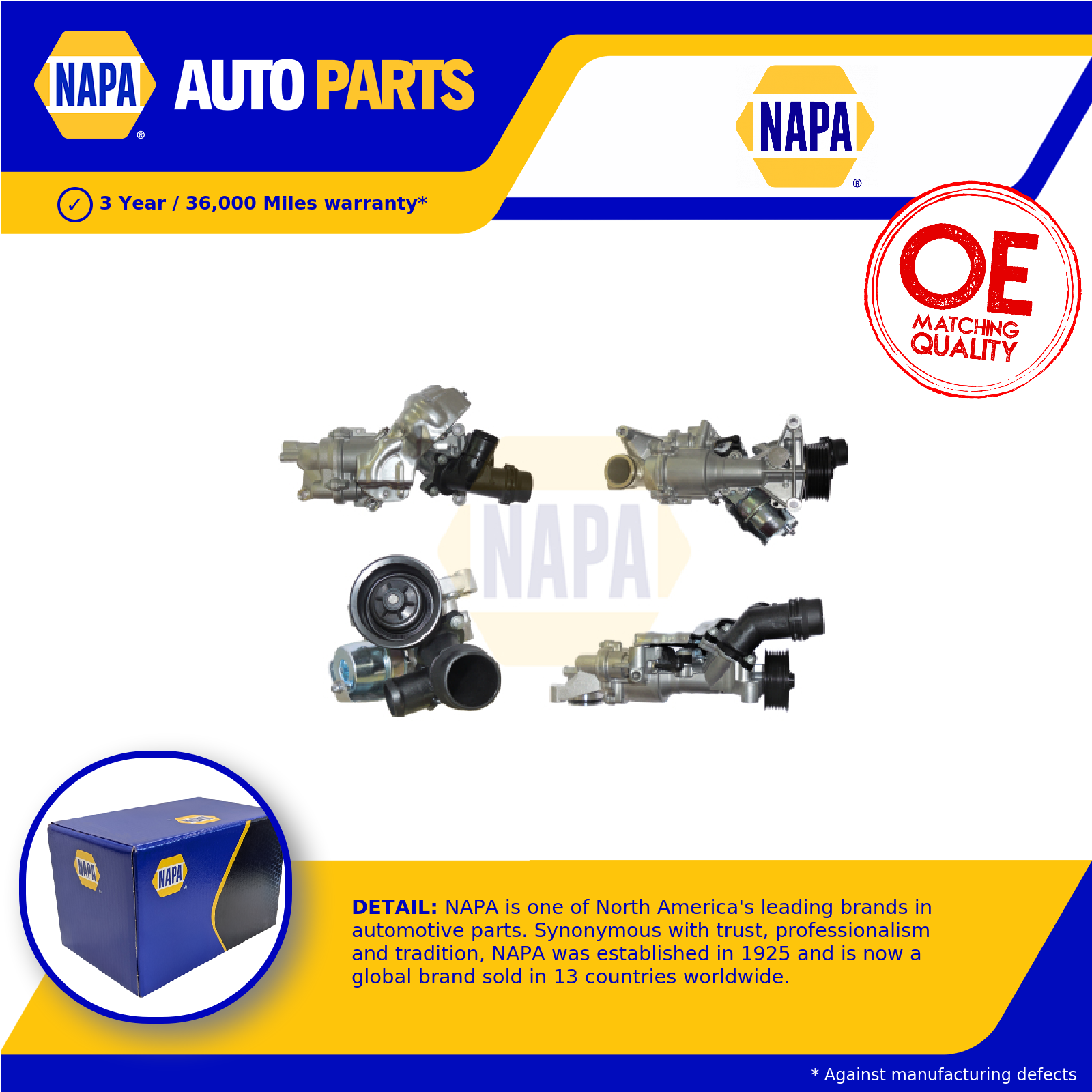 NAPA Water Pump NWP1348 [PM2021425]