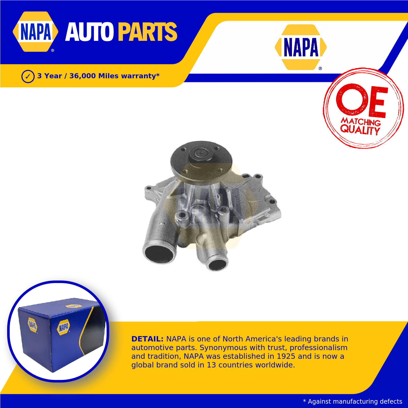 NAPA Water Pump NWP1376 [PM2021453]