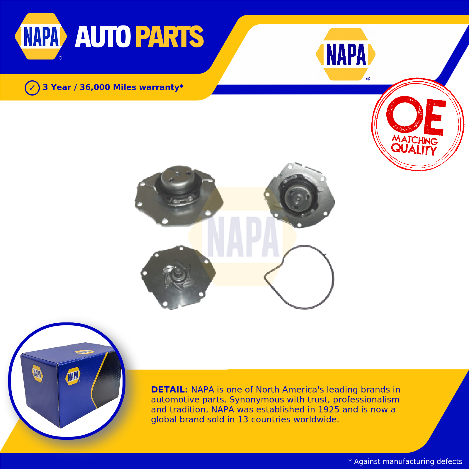 NAPA Water Pump NWP1539 [PM2021615]