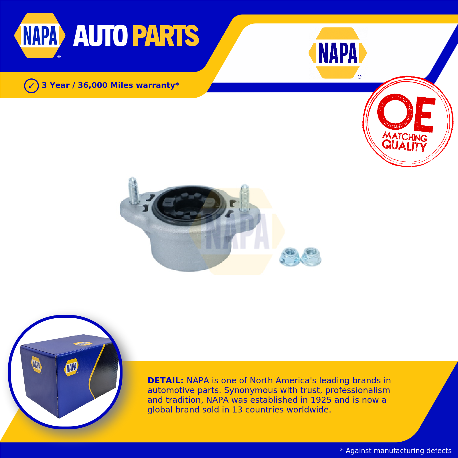 NAPA Top Strut Mounting Rear NKM1179 [PM2069095]