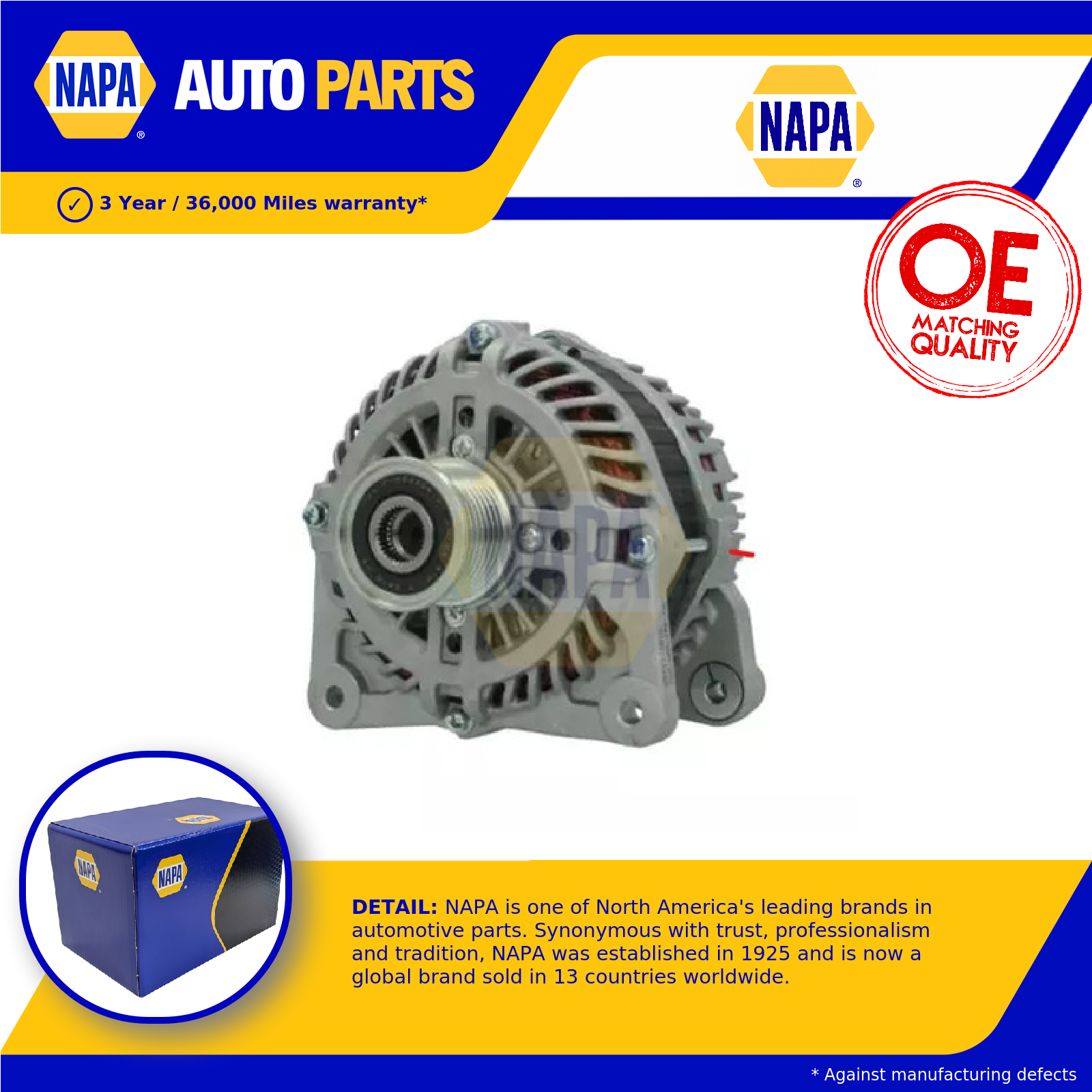 NAPA Alternator NAL2027 [PM2132919]