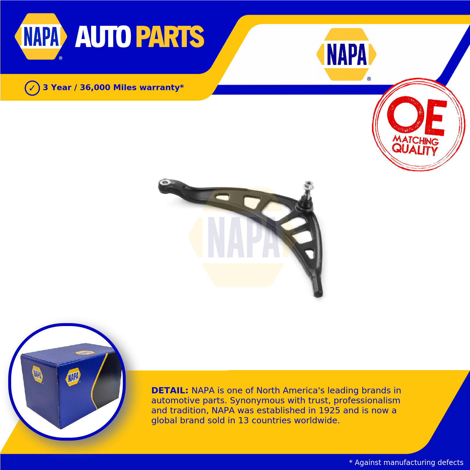 NAPA Wishbone / Suspension Arm Front Right NST3108 [PM2133201]