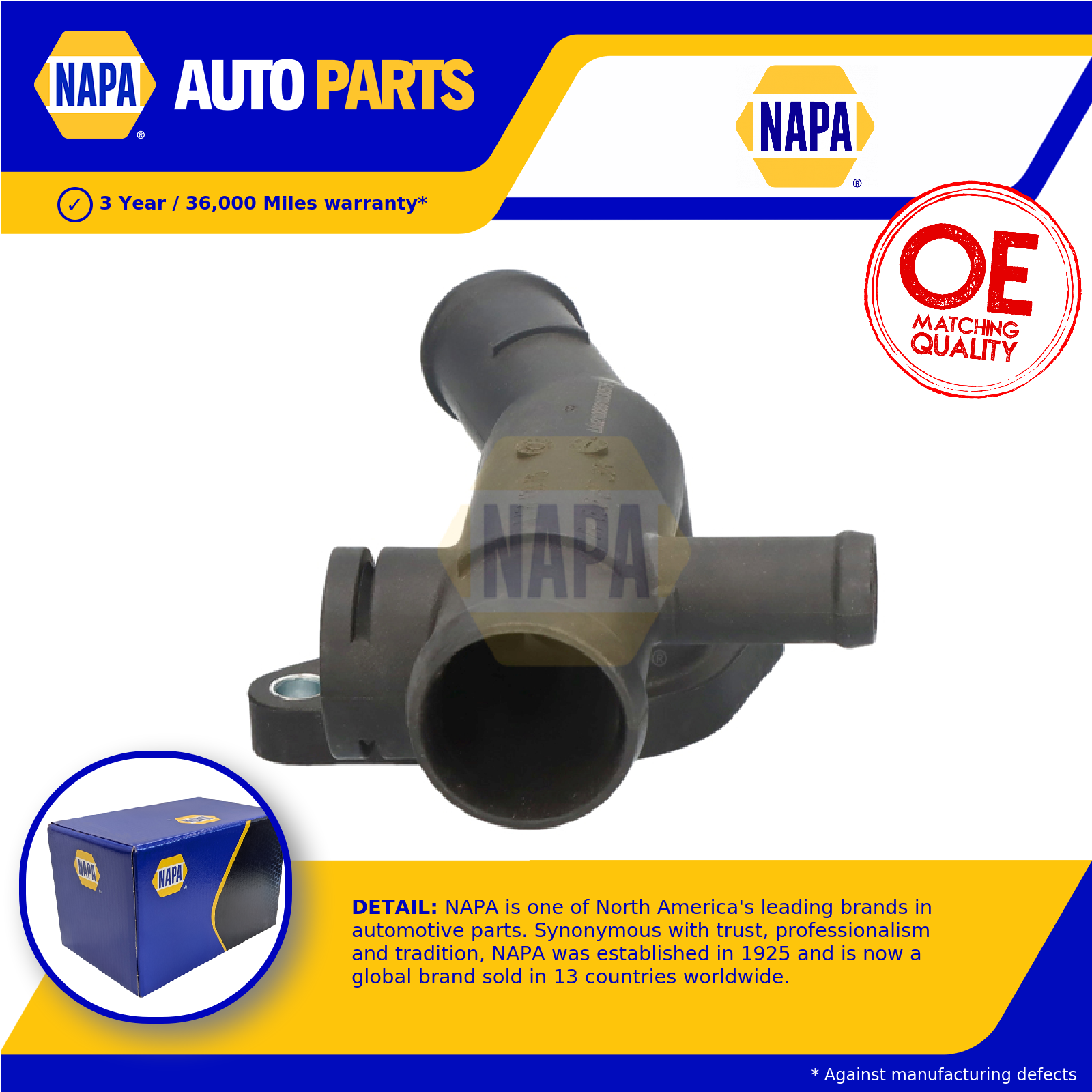 NAPA Coolant Flange / Pipe NTH1687 [PM2426879]